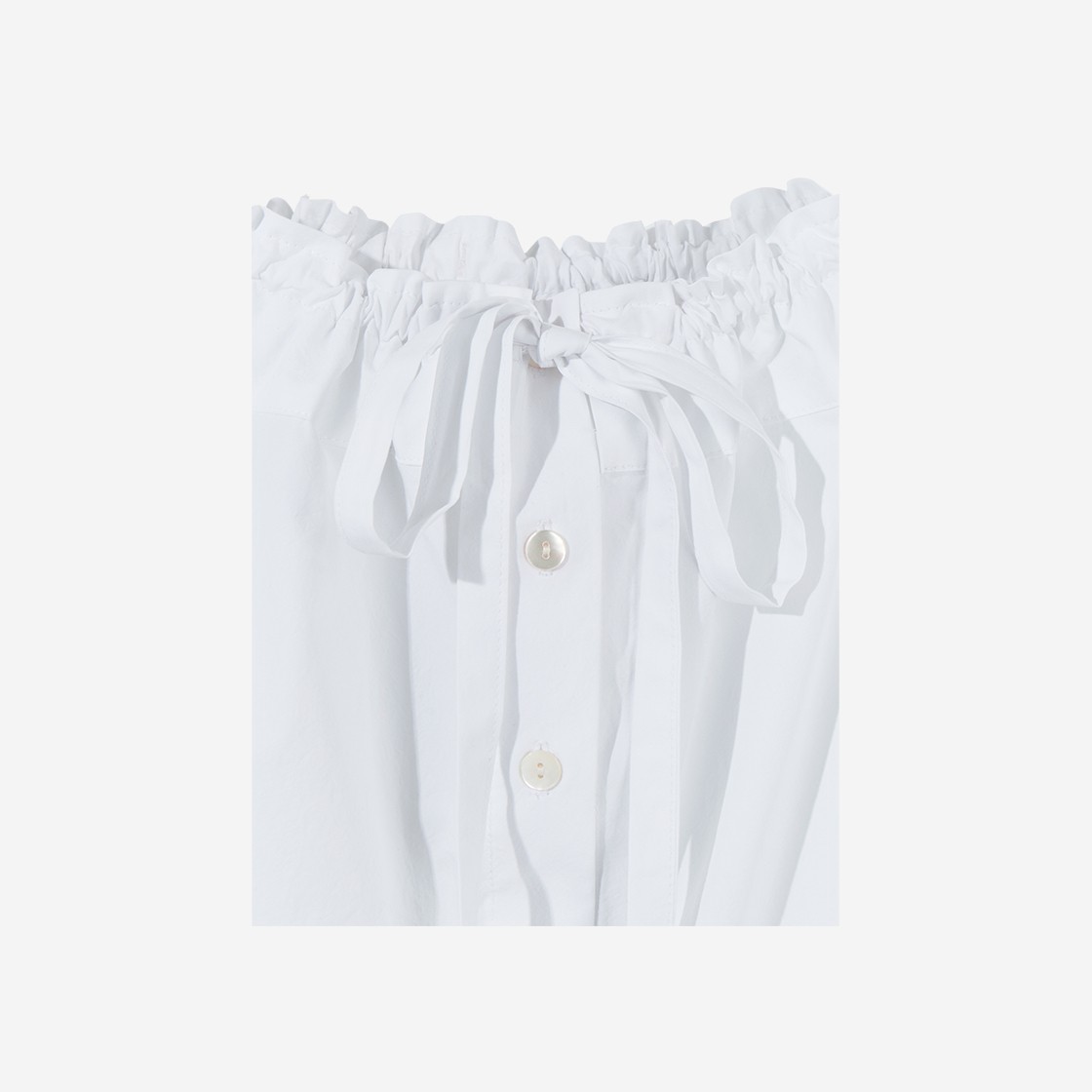 Gyeong Mini Shirt Skirt White 상세 이미지 3