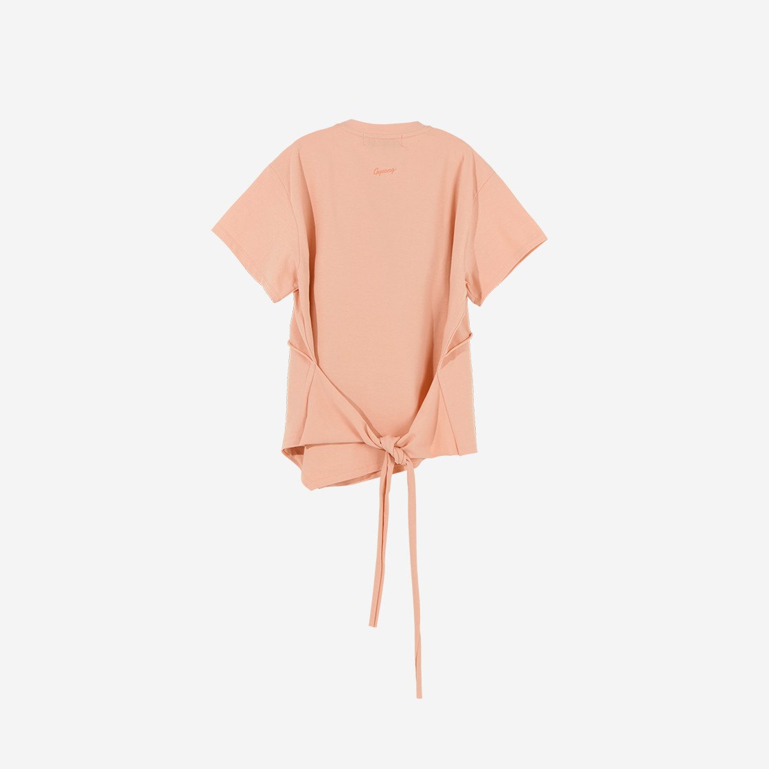 Gyeong Layered Wrap Tee Apricot 상세 이미지 2