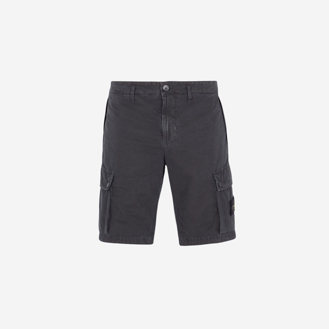 Stone Island L11WA Brushed Cotton Canvas Garment Dyed Bermuda Shorts Steel Grey - 23SS 상세 이미지 1