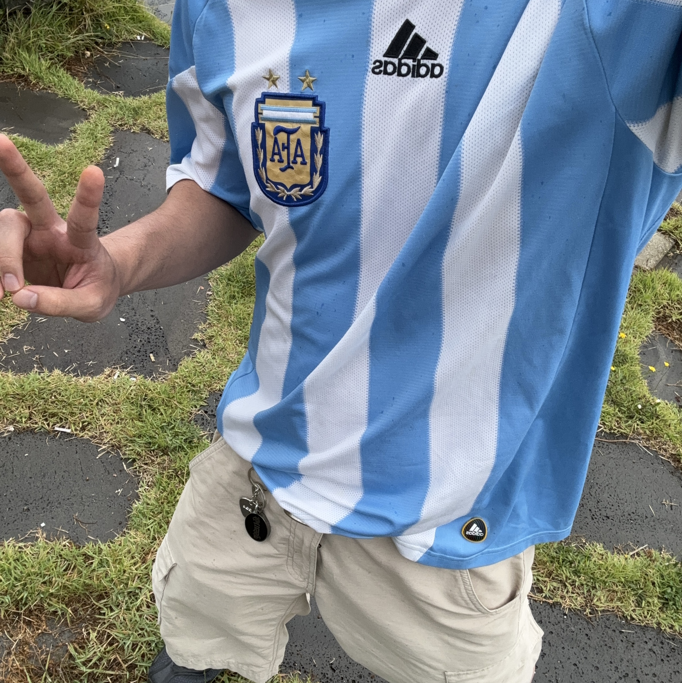 Adidas Argentina Home Jersey 2022 Winners 3-Star White Light Blue - US Sizing (Non Marking Ver.), Asics x Kiko Kostadinov Gel-Sokat 2 Carrier Grey 착용 스타일 - 4