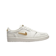 (W) Jordan 1 Low Method of Make Sail Metallic Gold