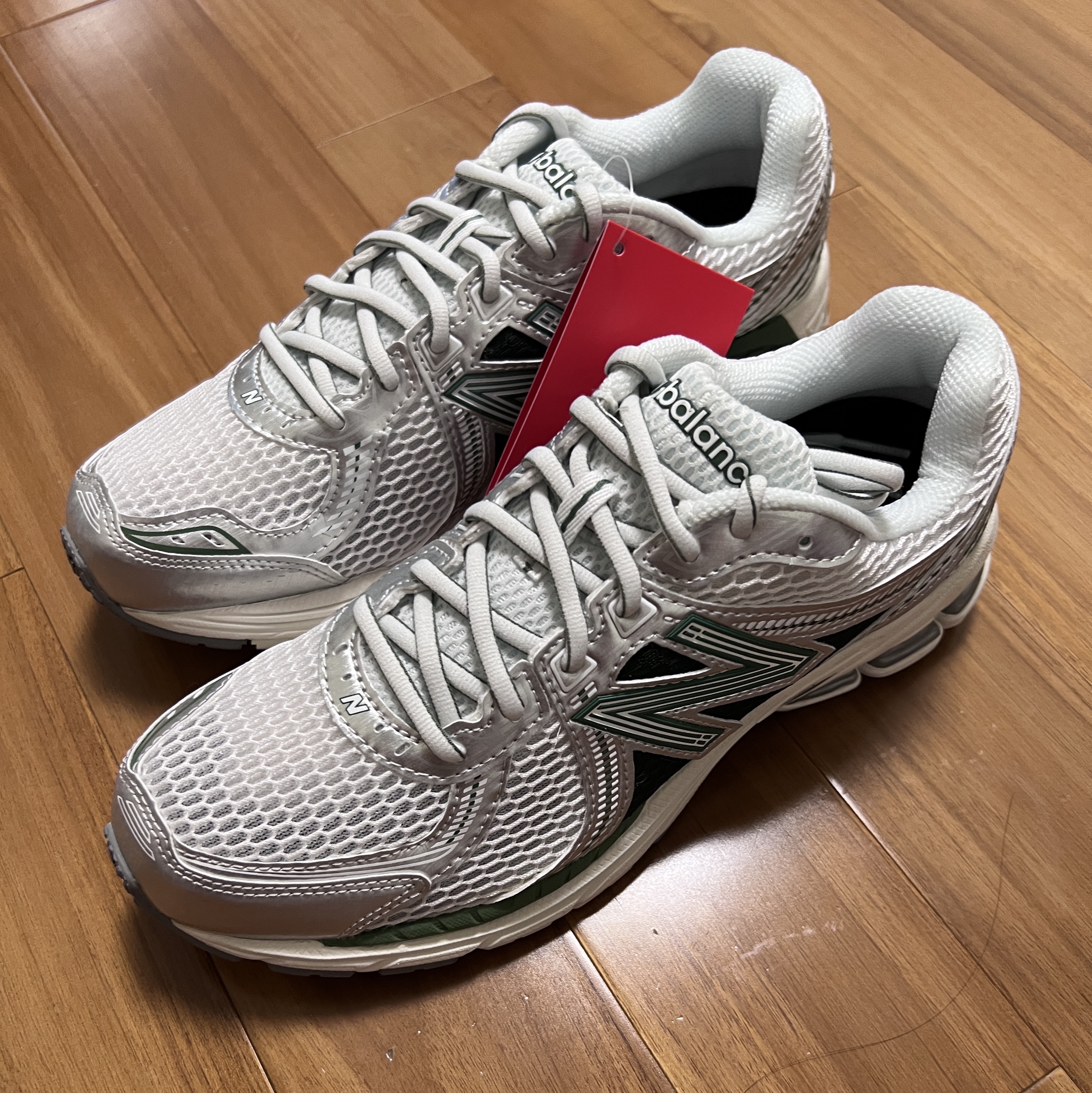 New Balance 860v2 Mallard Green Silver 착용 스타일