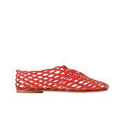 (W) The Row Mara Flat in Vinyl Red