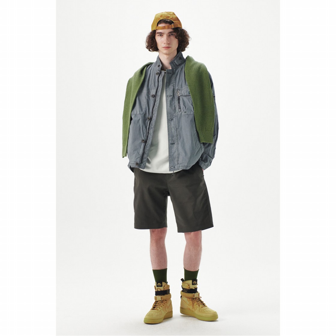 시리즈 시보리 밴딩 면혼방 콤포터블핏 쇼츠 카키(SERIES Banding Cotton Blended Comfortable Fit Shorts Khaki) - 5