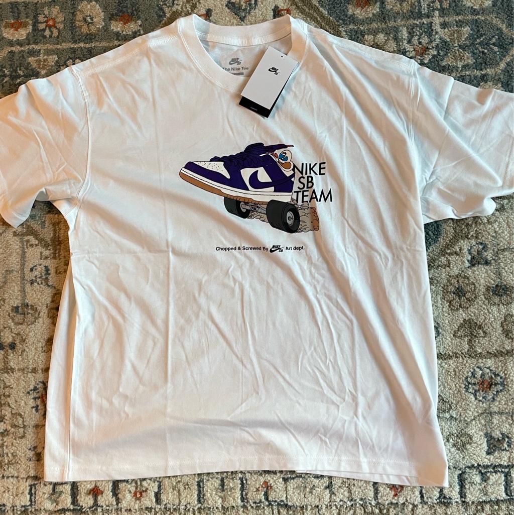Nike SB Skateboarding T-Shirt White - Asia 착용 스타일 - 2