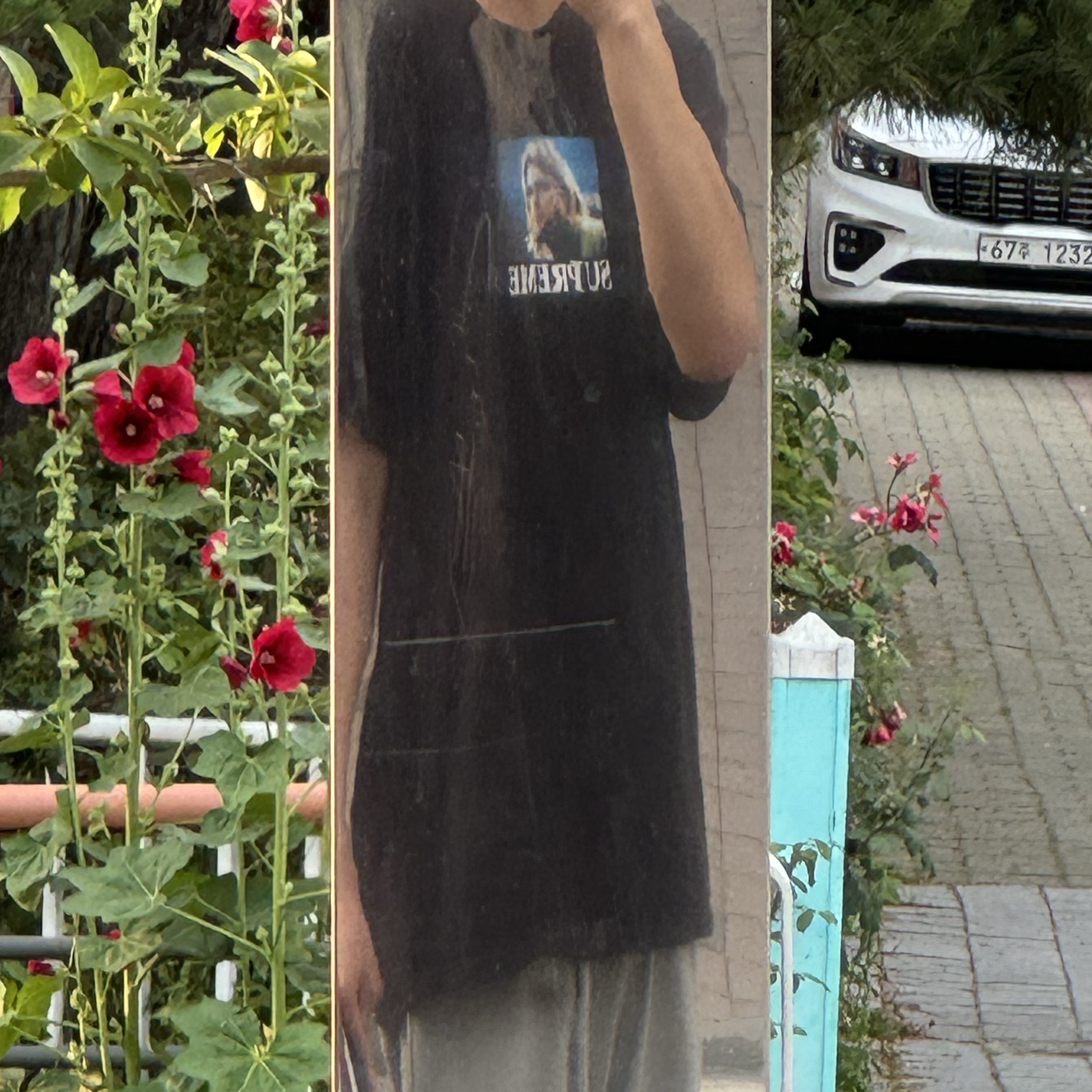 Supreme Kurt Cobain T-Shirt Black - 23SS 착용 스타일