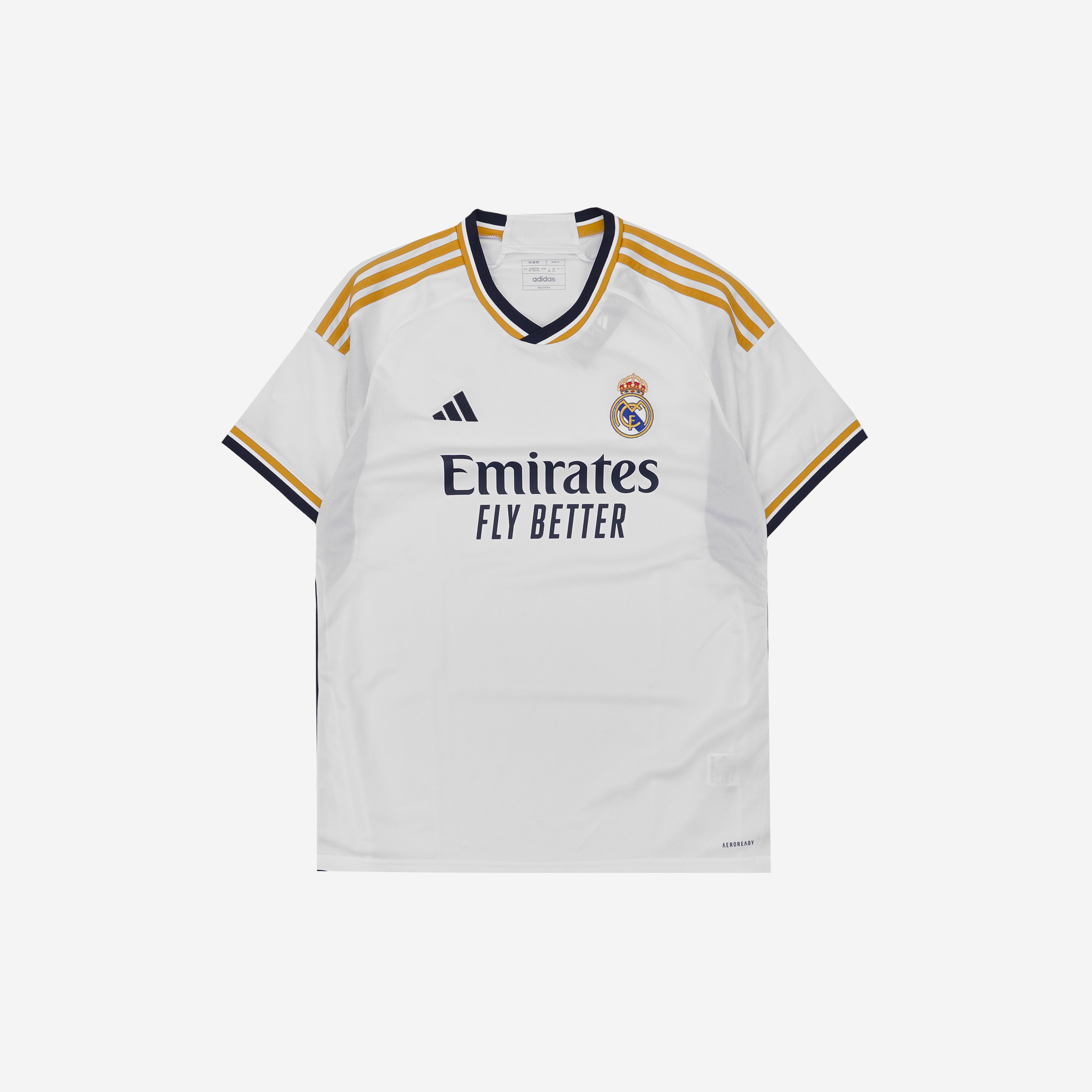 Adidas Real Madrid 2023/24 Home Jersey White - US Sizing (Non Marking Ver.)