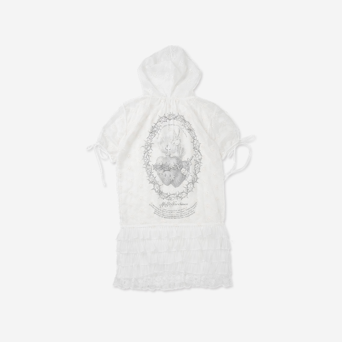 엘프엘프엘프 아카이브스 레이스 후디 드레스(Elfelfelf Archives Lace Hoodie Dress) - 2