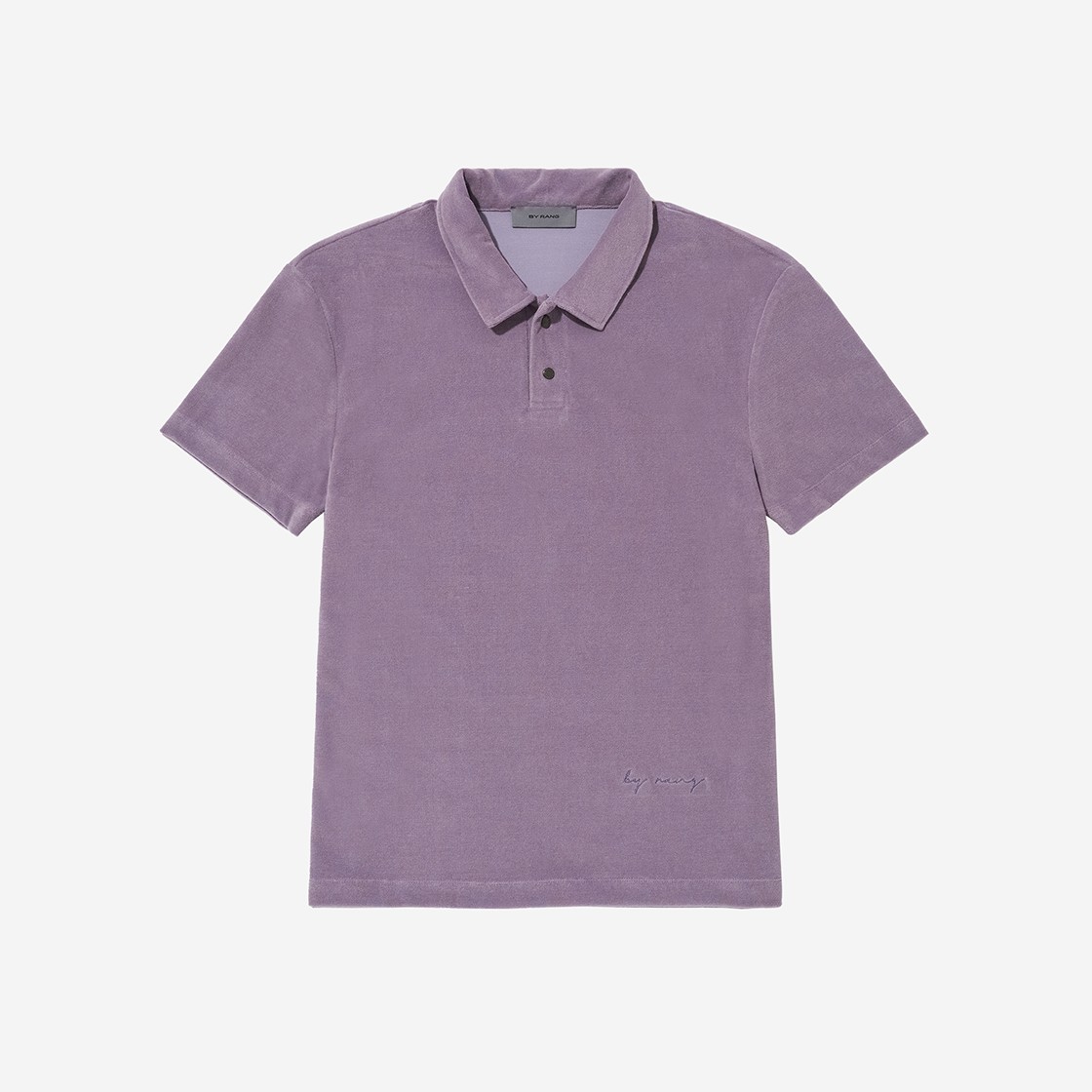 BY RANG Micro Terry Logo Polo Lavender 상세 이미지 1