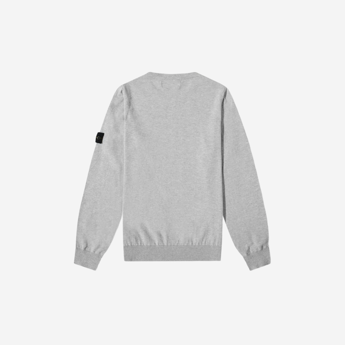 (키즈) 스톤 아일랜드 502A4 크루넥 니트 멜란지 그레이 - 22SS((Kids) Stone Island 502A4 Crewneck Knit Melange Grey - 22SS) - 2