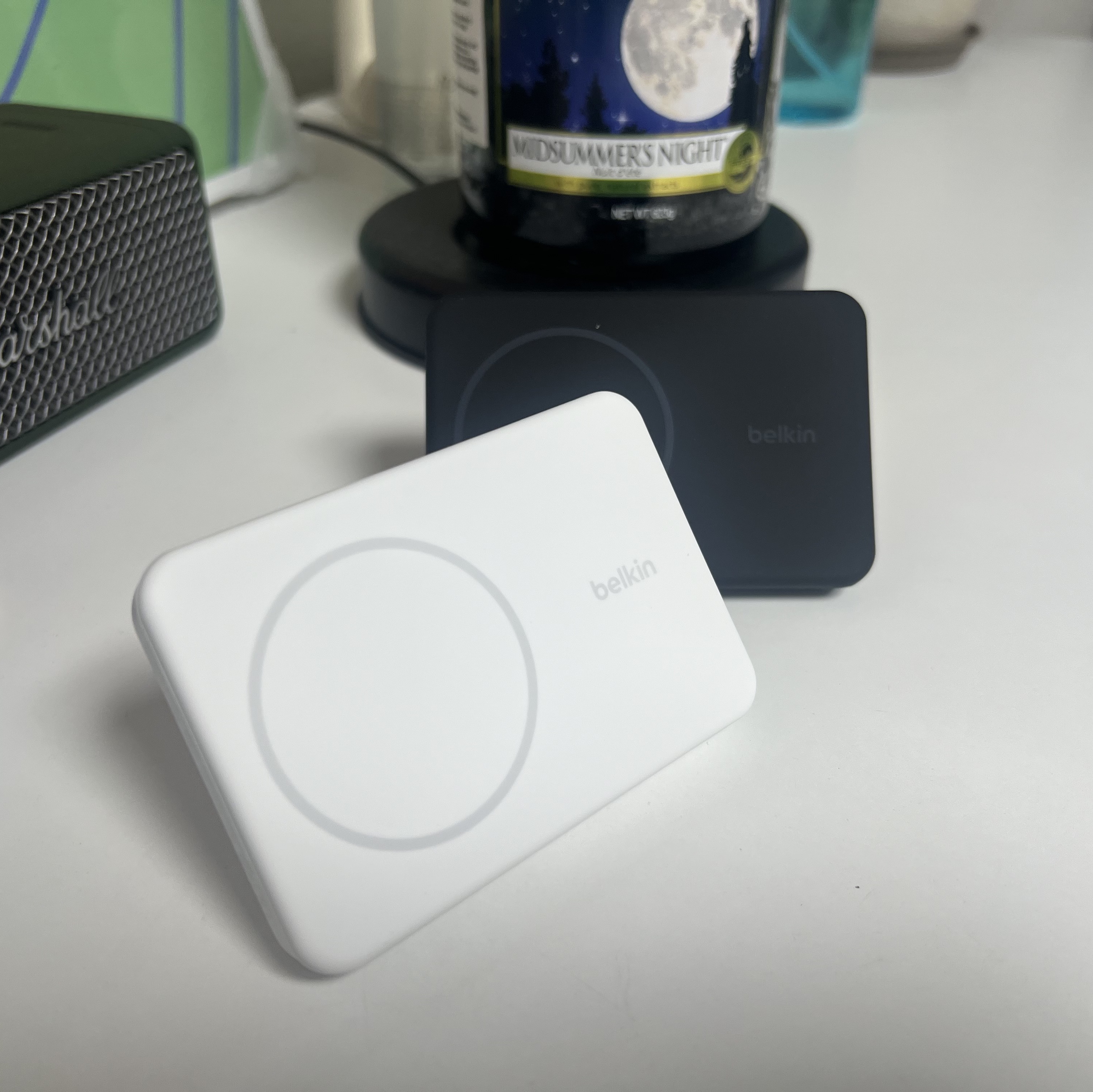 Belkin 5000mAh MagSafe Magnetic Wireless Charging Battery BPD004bt Black 착용 스타일 - 1