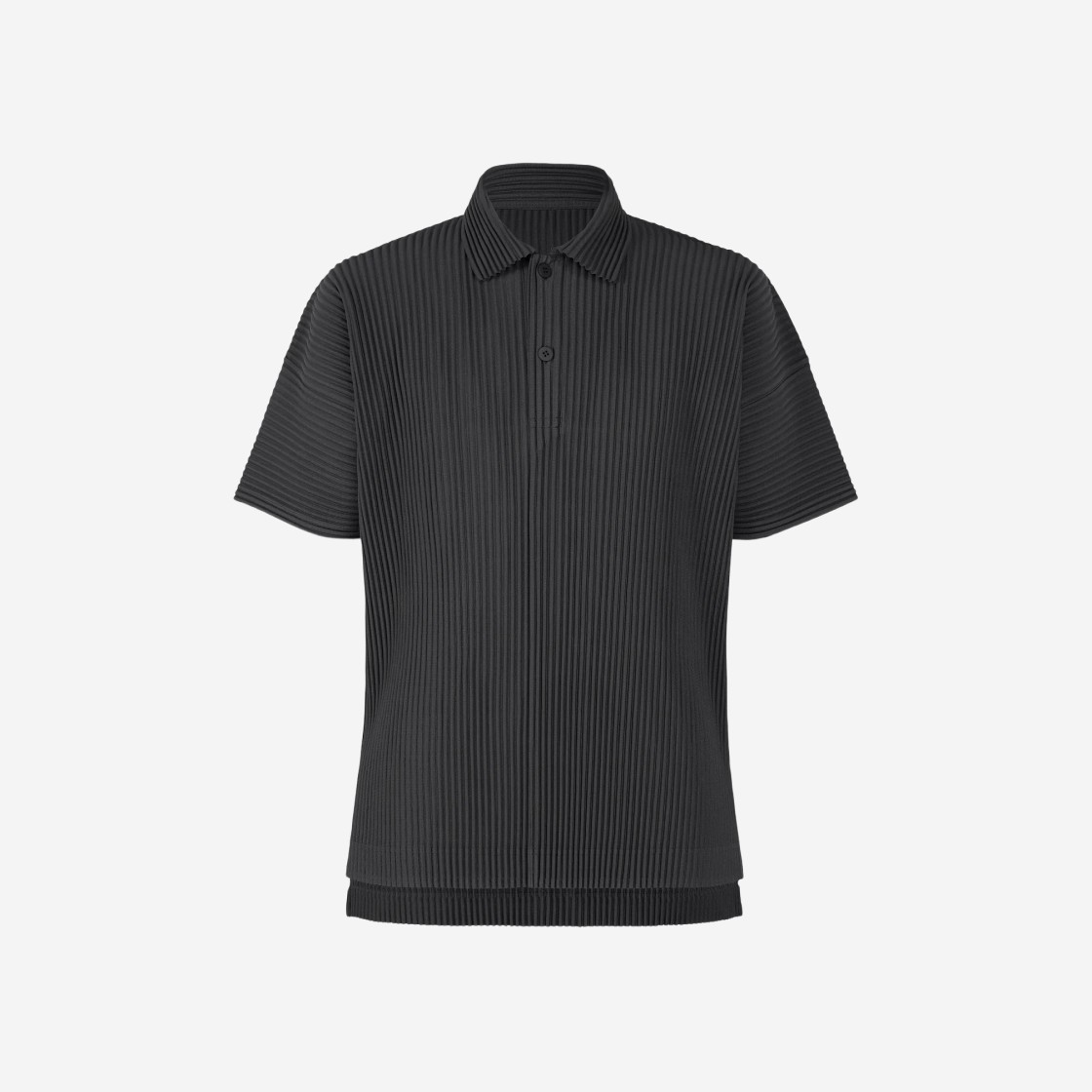 Homme Plisse Issey Miyake Monthly Color May Polo T-Shirt Black 상세 이미지 1