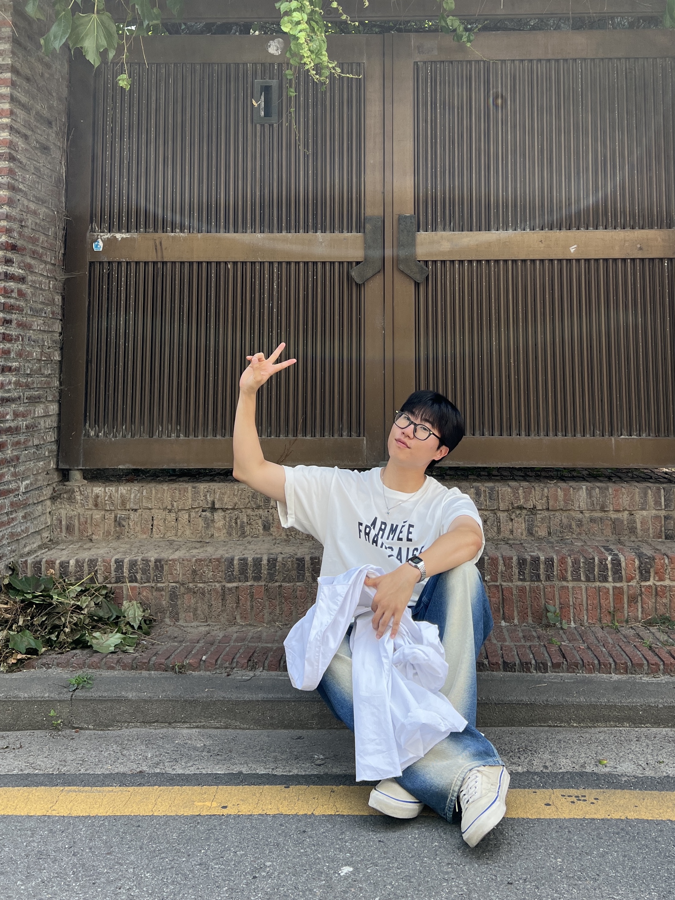 Vans Authentic White 착용 스타일 - 4