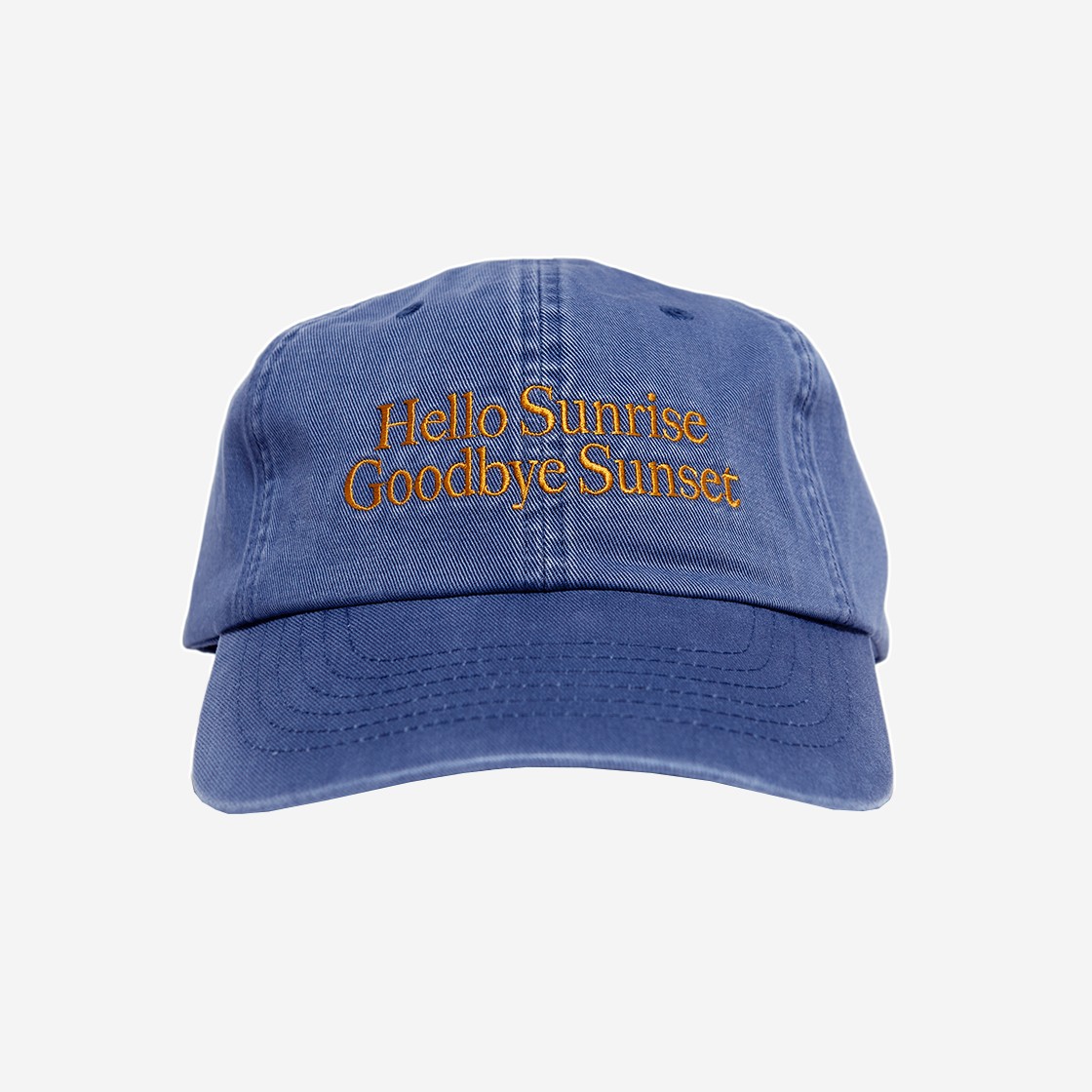 Hello Sunrise Classic Typo Logo Ball Cap Ocean Blue 상세 이미지 1