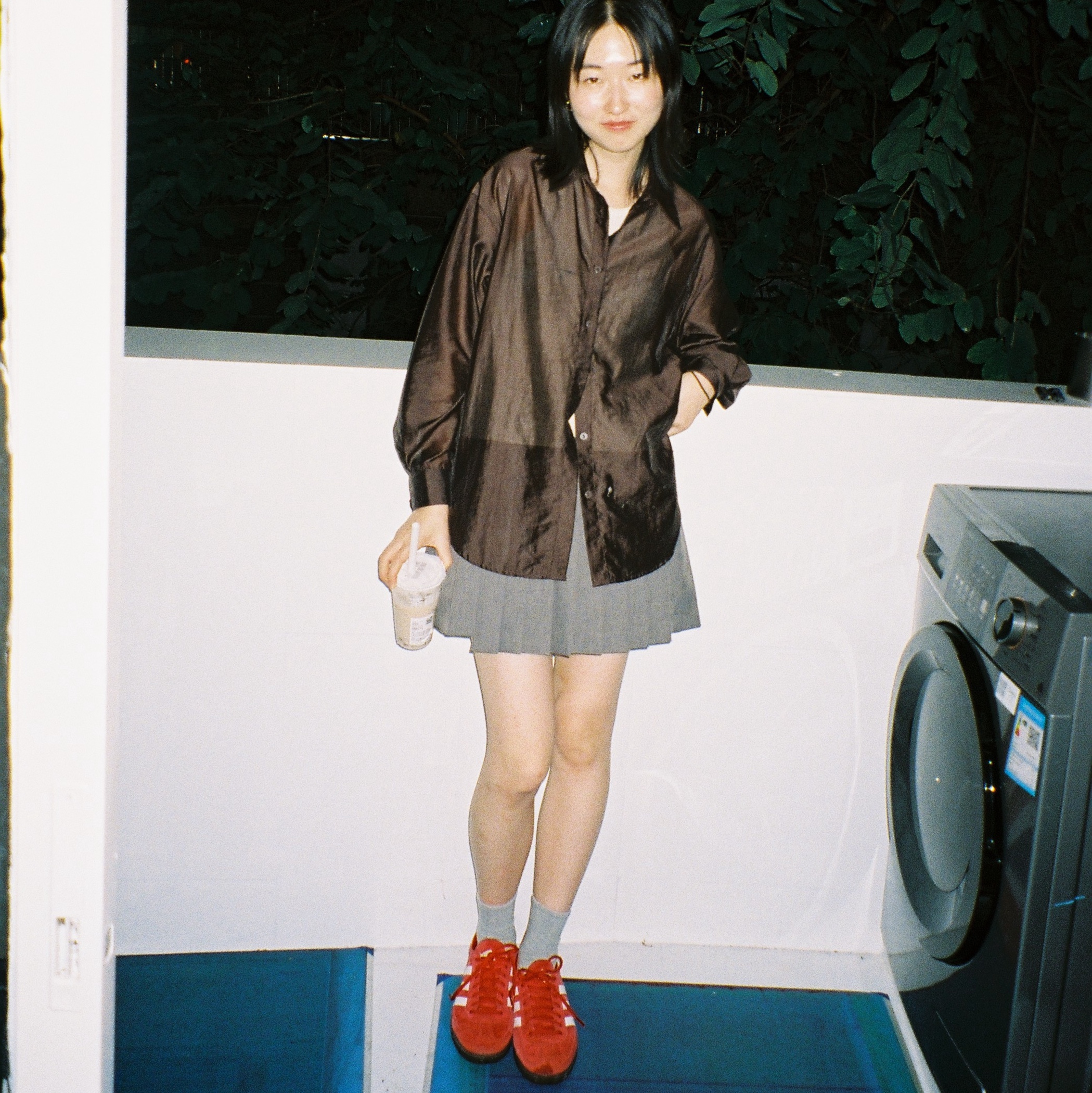 Adidas Spezial Handball Scarlet Cloud White 착용 스타일 - 3