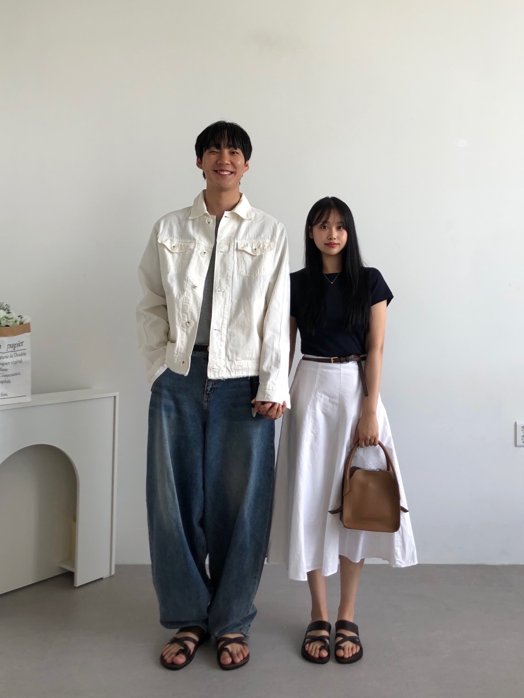 예루살렘 샌들 8 토 로푸 스트랩 더굿셰퍼드 슬라이드 브라운 착용 스타일 - 3