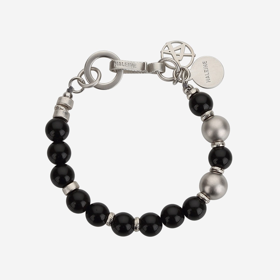 Haleine Gemstone Metal Bracelet Jet black (VA215) 상세 이미지 1