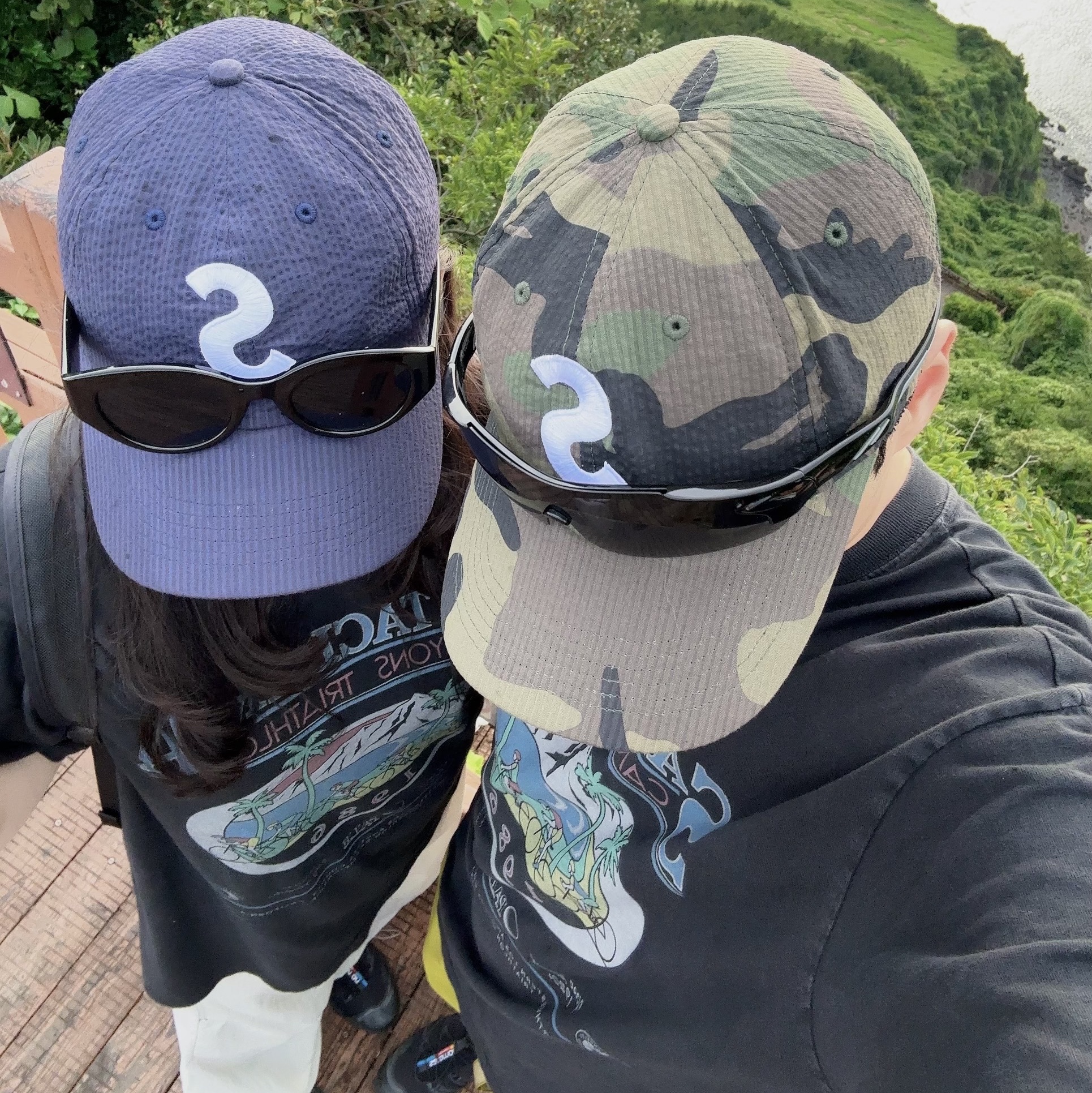Supreme Seersucker S Logo 6-Panel Navy - 24SS, Supreme Seersucker S Logo 6-Panel Woodland Camo - 24SS 착용 스타일