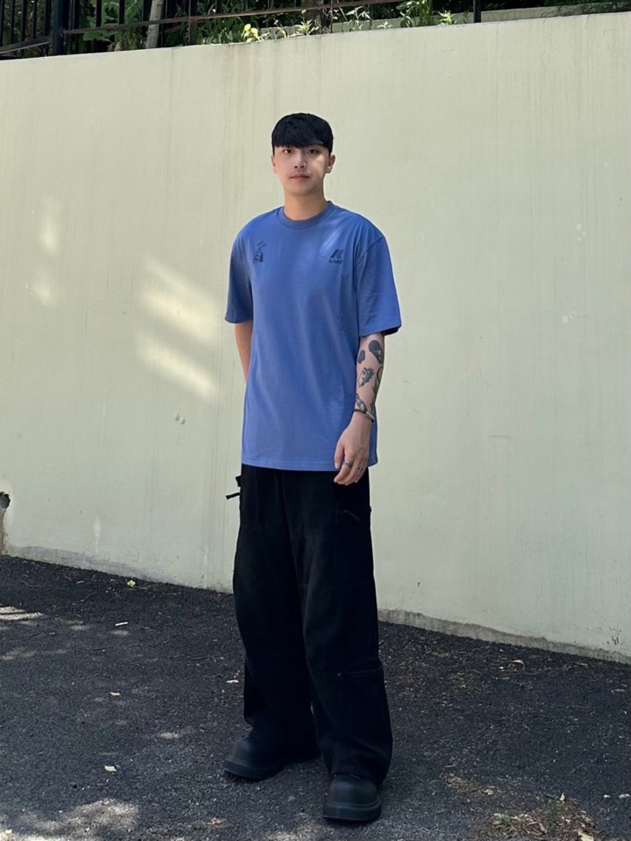 Balenciaga Steroid Derby Black 착용 스타일 - 1