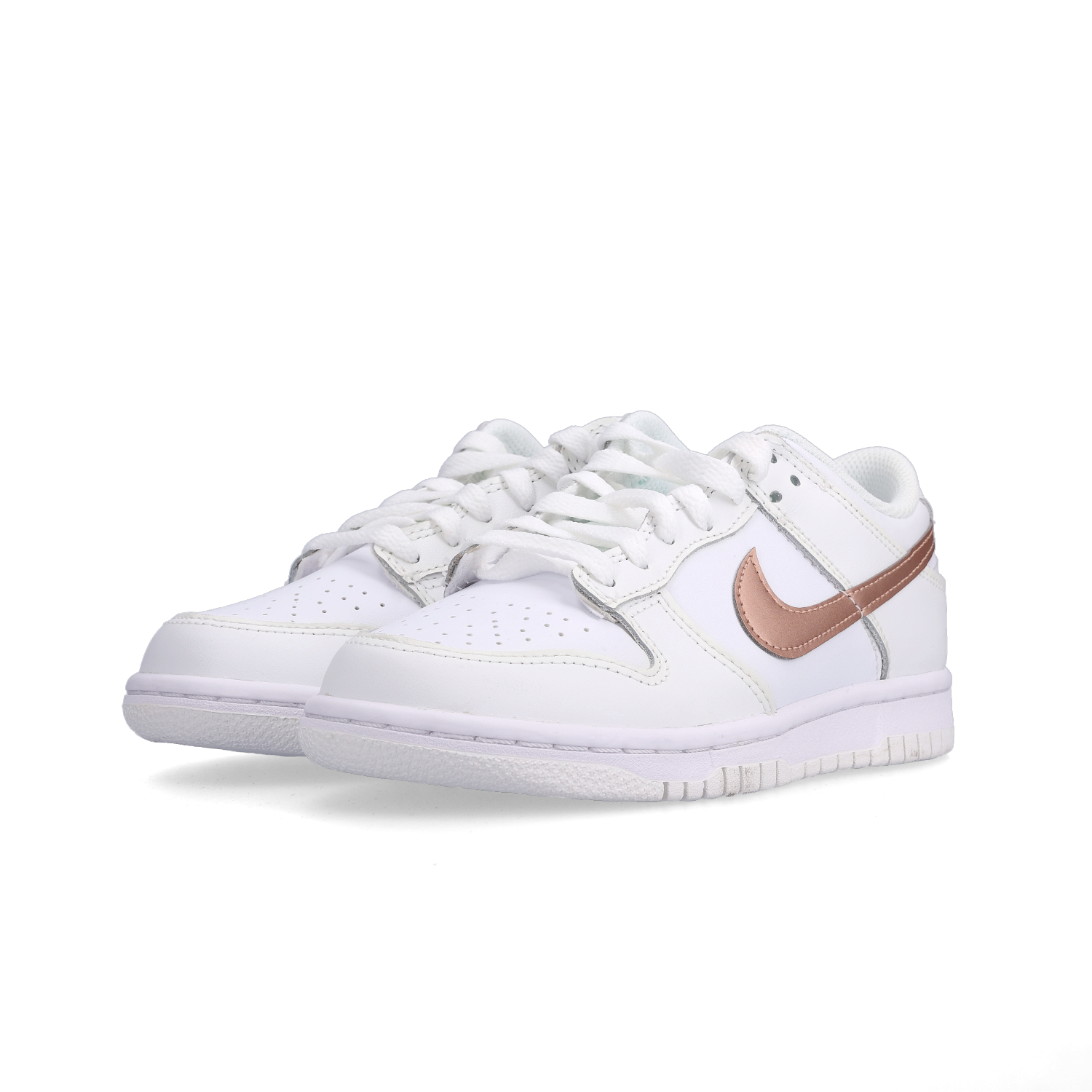 (GS) Nike Dunk Low White Rose Pink