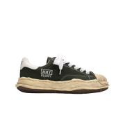Maison Mihara Yasuhiro Blakey OG Dyed Sole Canvas Low-top Sneakers Green