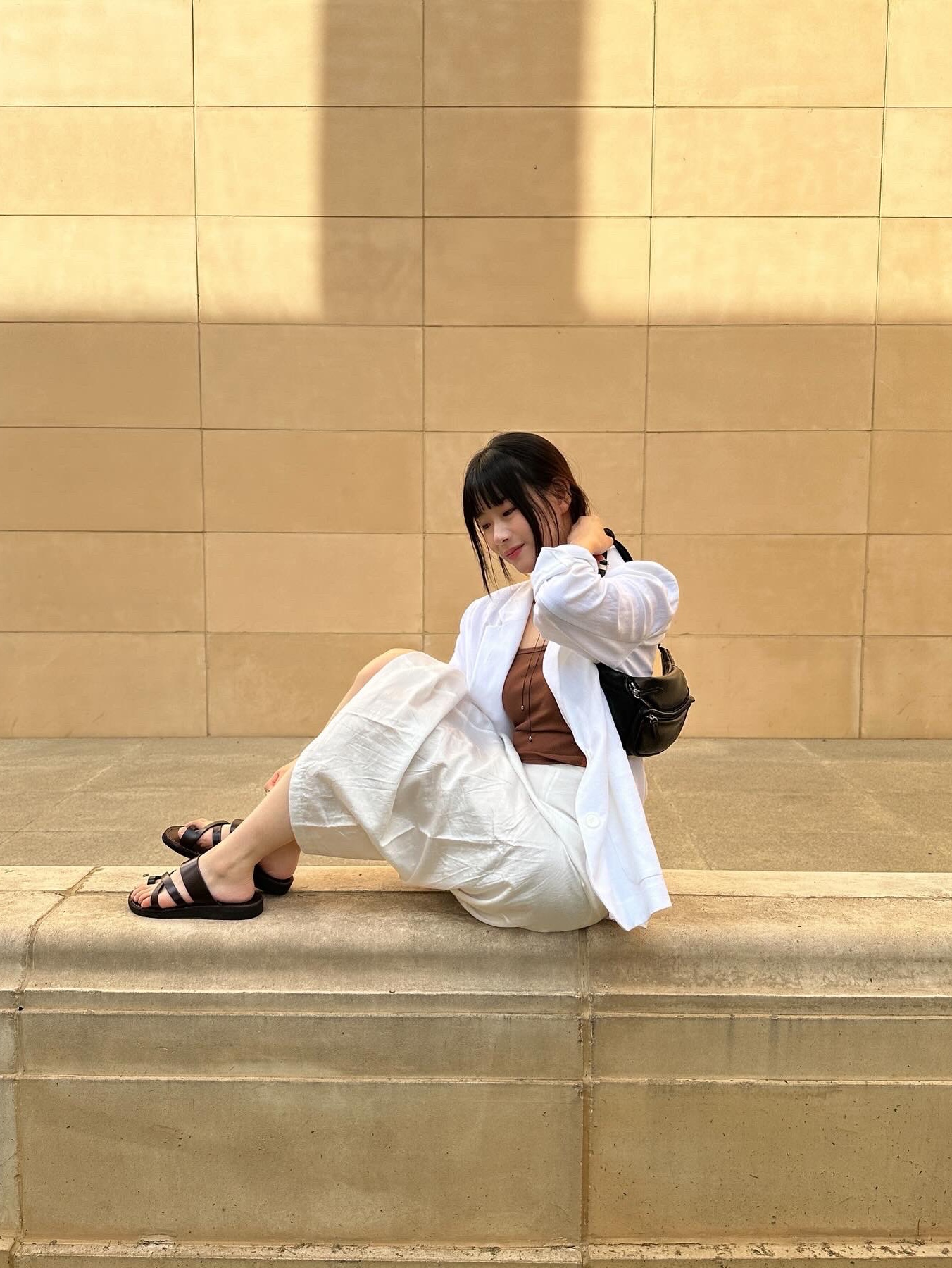 Jerusalem Sandals No.8 The Good Shepherd Brown 착용 스타일 - 1
