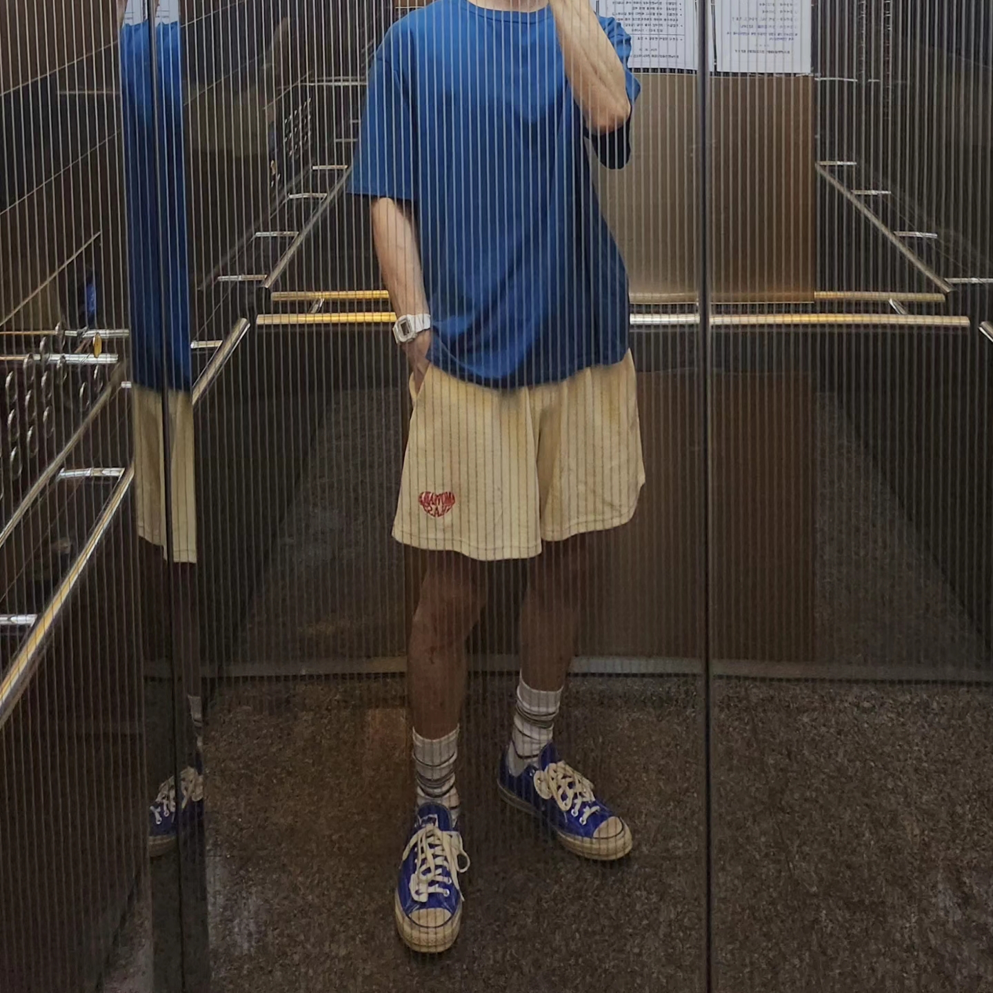 Converse x Ader Error Chuck 70 Ox Imperial Blue 착용 스타일