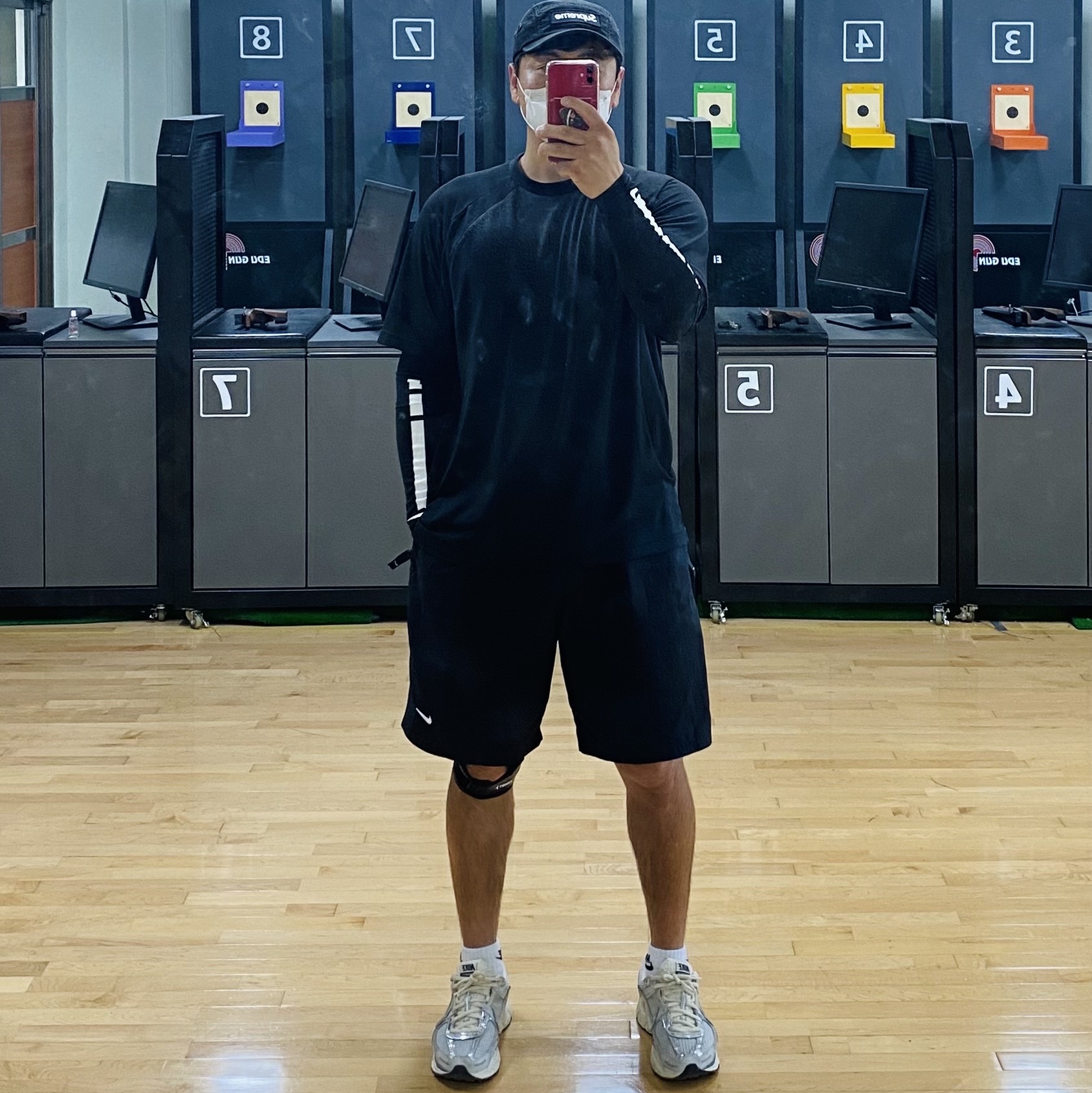 Supreme Military Camp Cap Black - 22FW, Nike Solo Swoosh Woven Shorts Black - Asia 착용 스타일