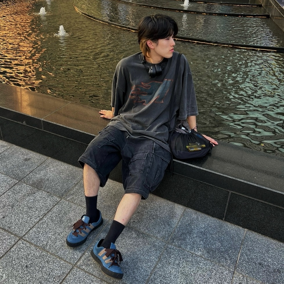 Marshall Major IV Black (Korean Ver.), Adidas Adimatic Phantone 착용 스타일 - 4