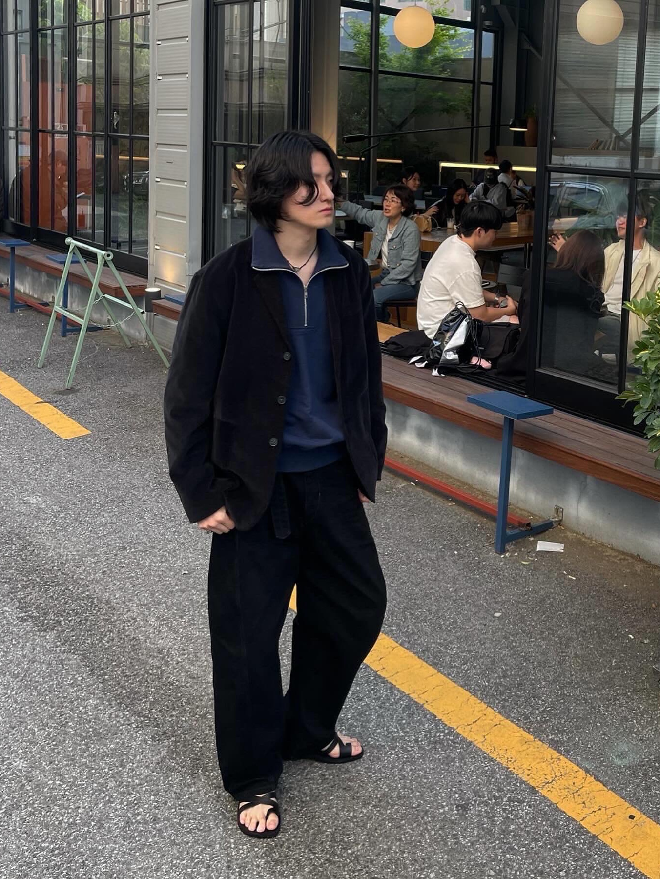 Jerusalem Sandals No.8 The Good Shepherd Black 착용 스타일 - 5