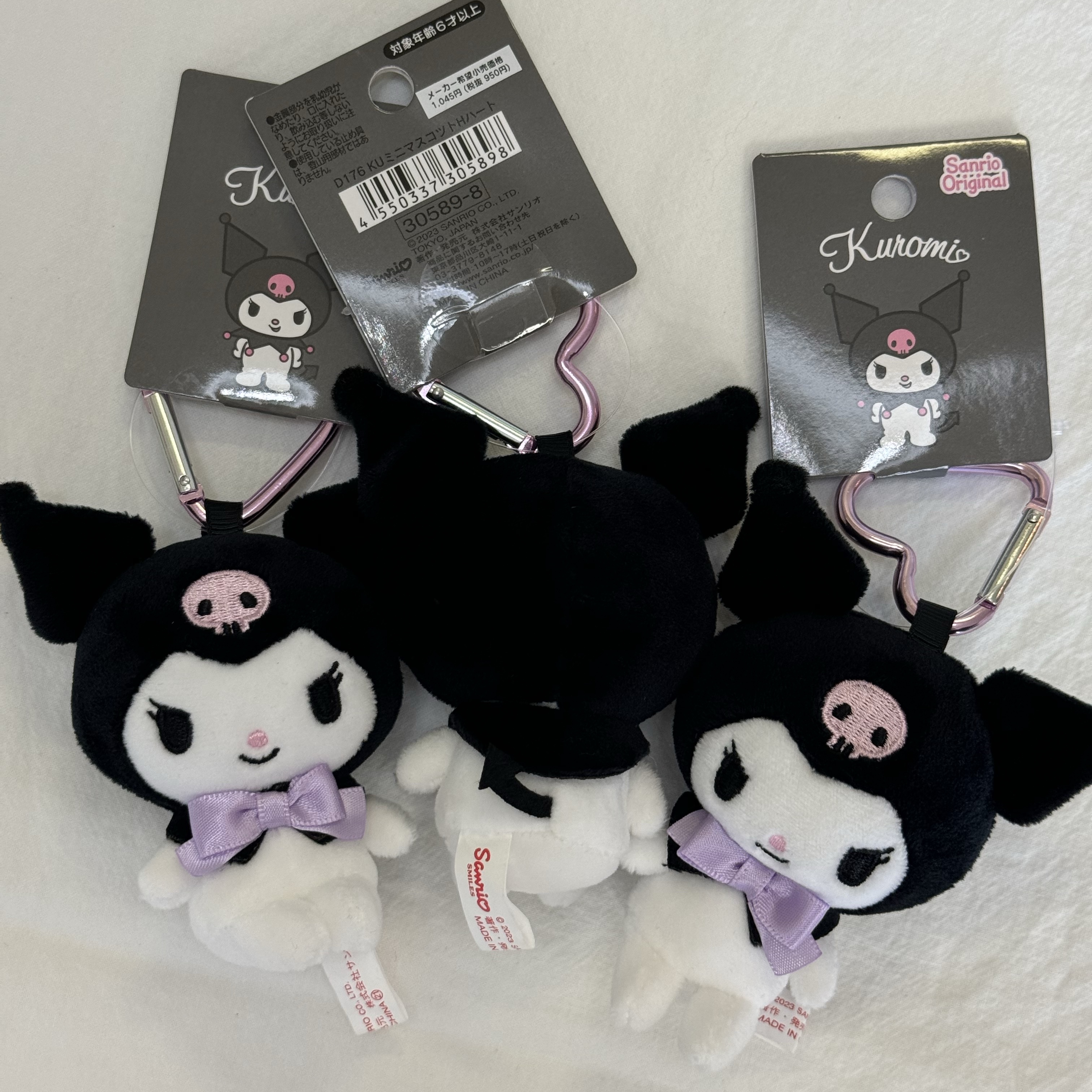 Sanrio Kuromi Mini Mascot Holder 착용 스타일 - 2