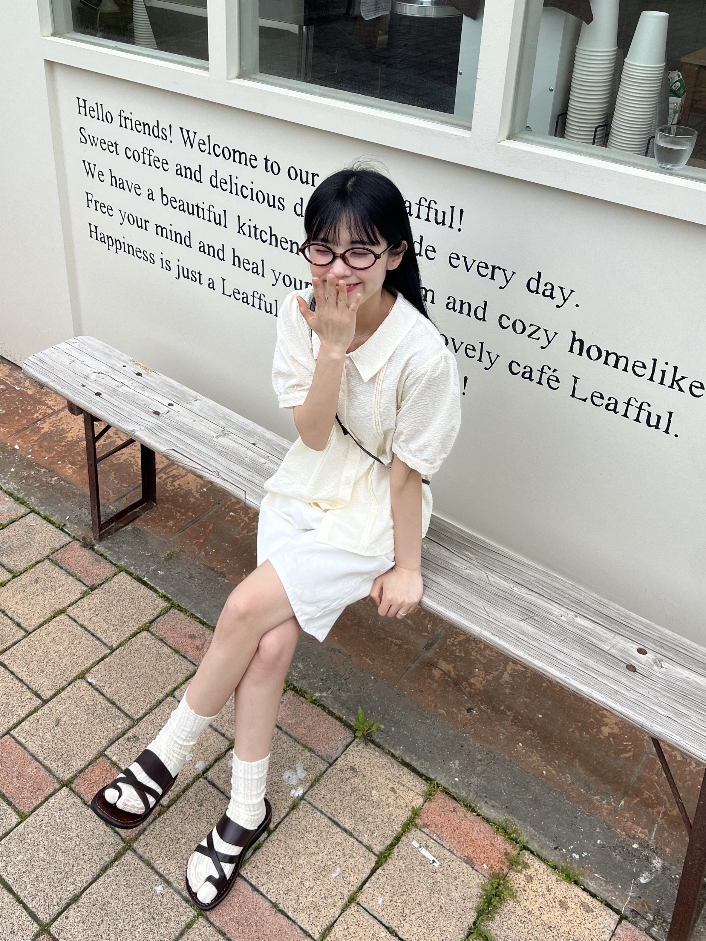 Jerusalem Sandals No.8 The Good Shepherd Brown 착용 스타일 - 3