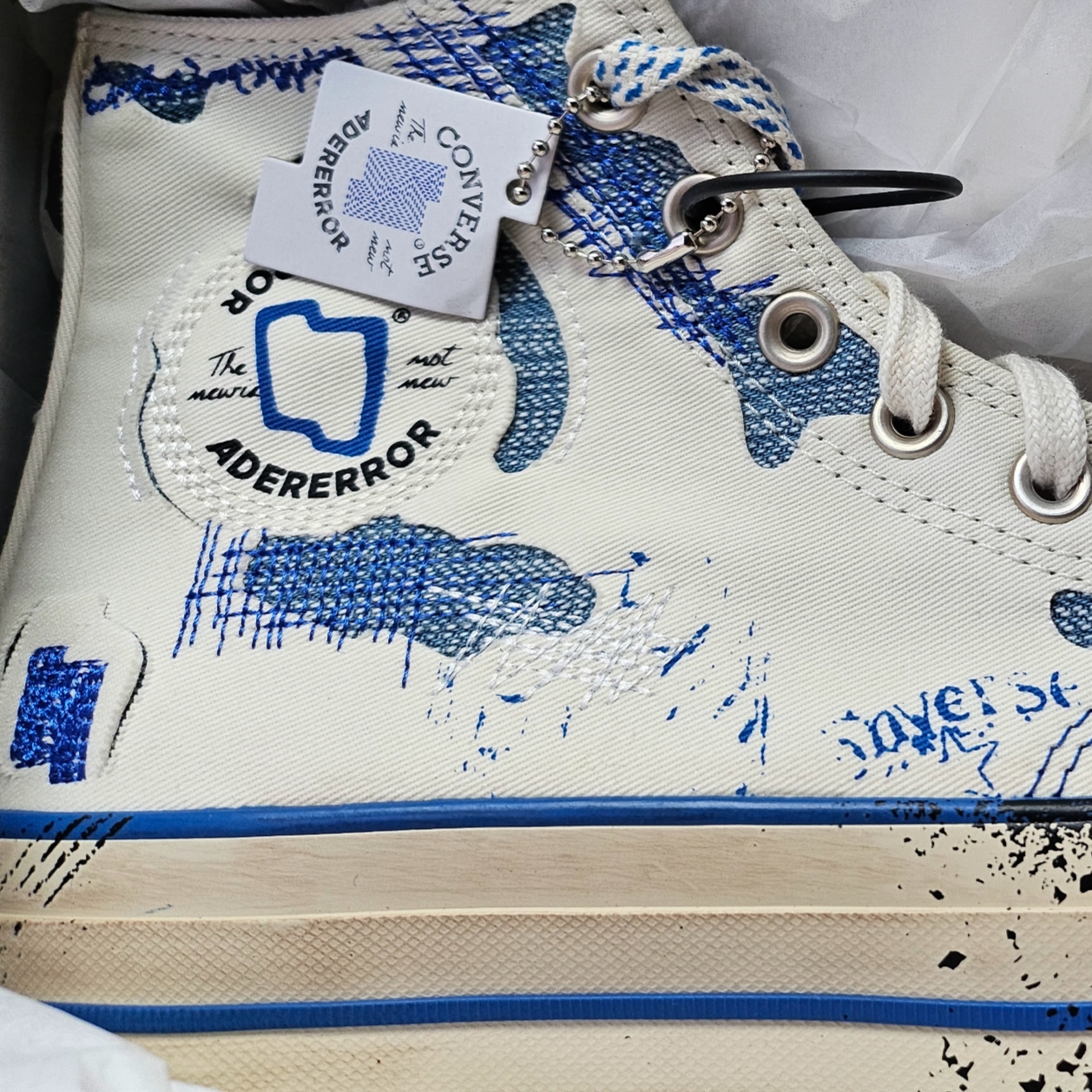 Converse x Ader Error Chuck 70 High White 착용 스타일
