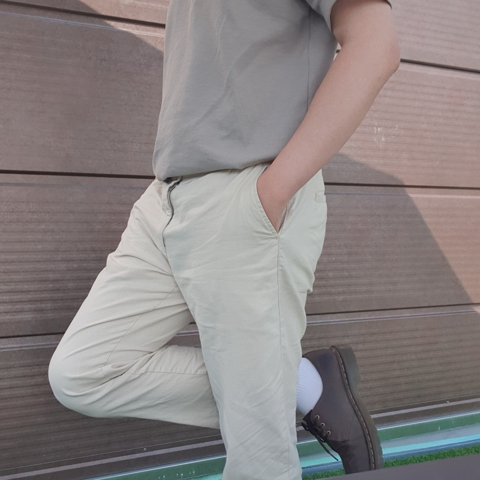 Dr. Martens 1461 Bex Crazy Horse Dark Brown 착용 스타일 - 2