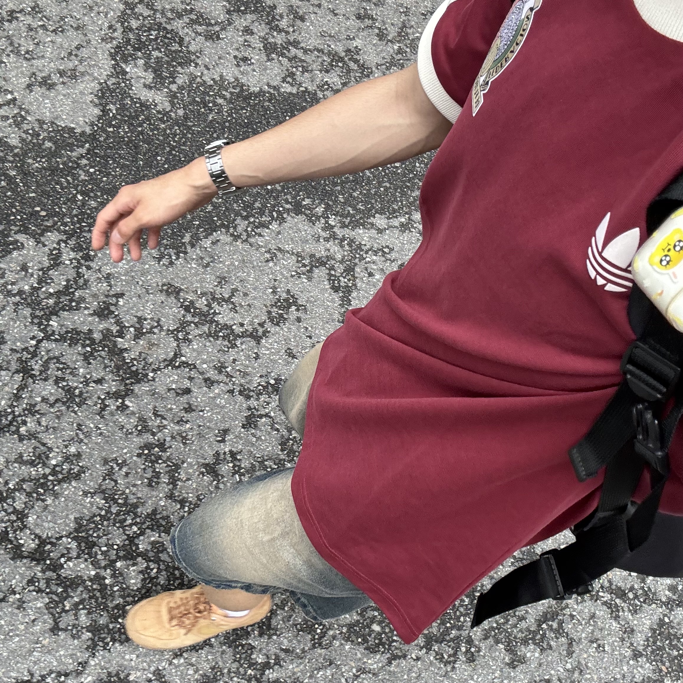 Adidas Mexico Adicolor 3S T-Shirt Noble Maroon - KR Sizing, Nike Air Force 1 '07 WB Flax 착용 스타일