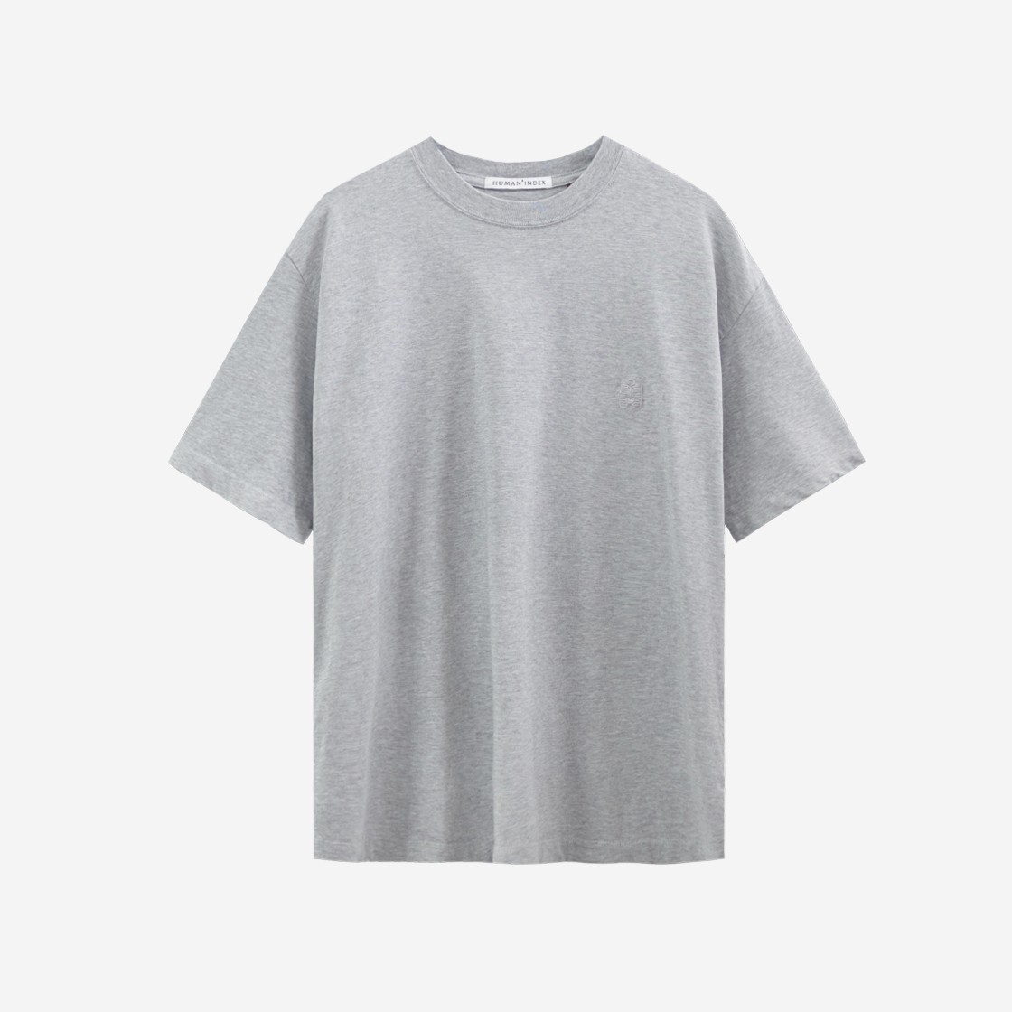 Polyteru Human Index Human Regular 1/2 T-Shirt Melange Gray - 24SS 상세 이미지 1