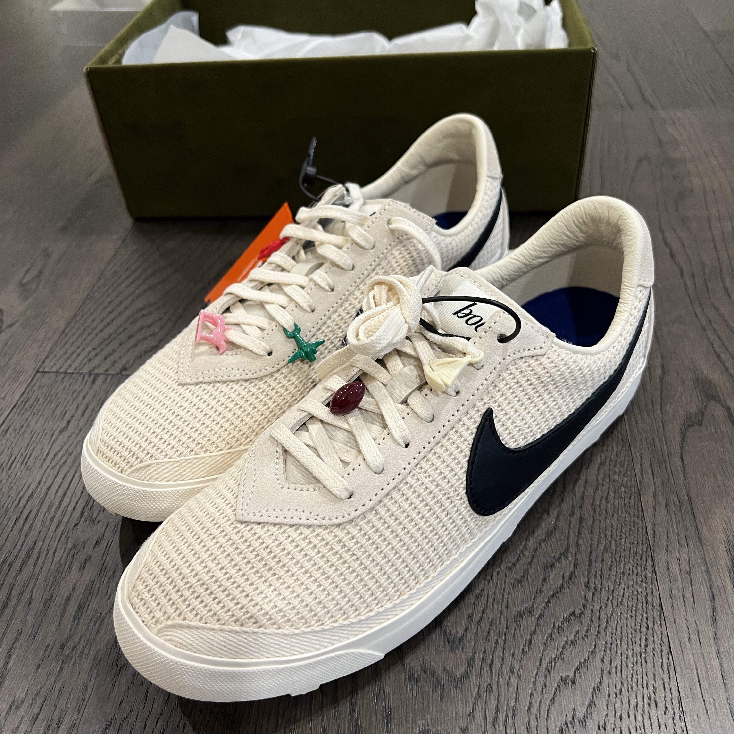 Nike x Bode Astrograbber SP Light Cream and Black 착용 스타일 - 1