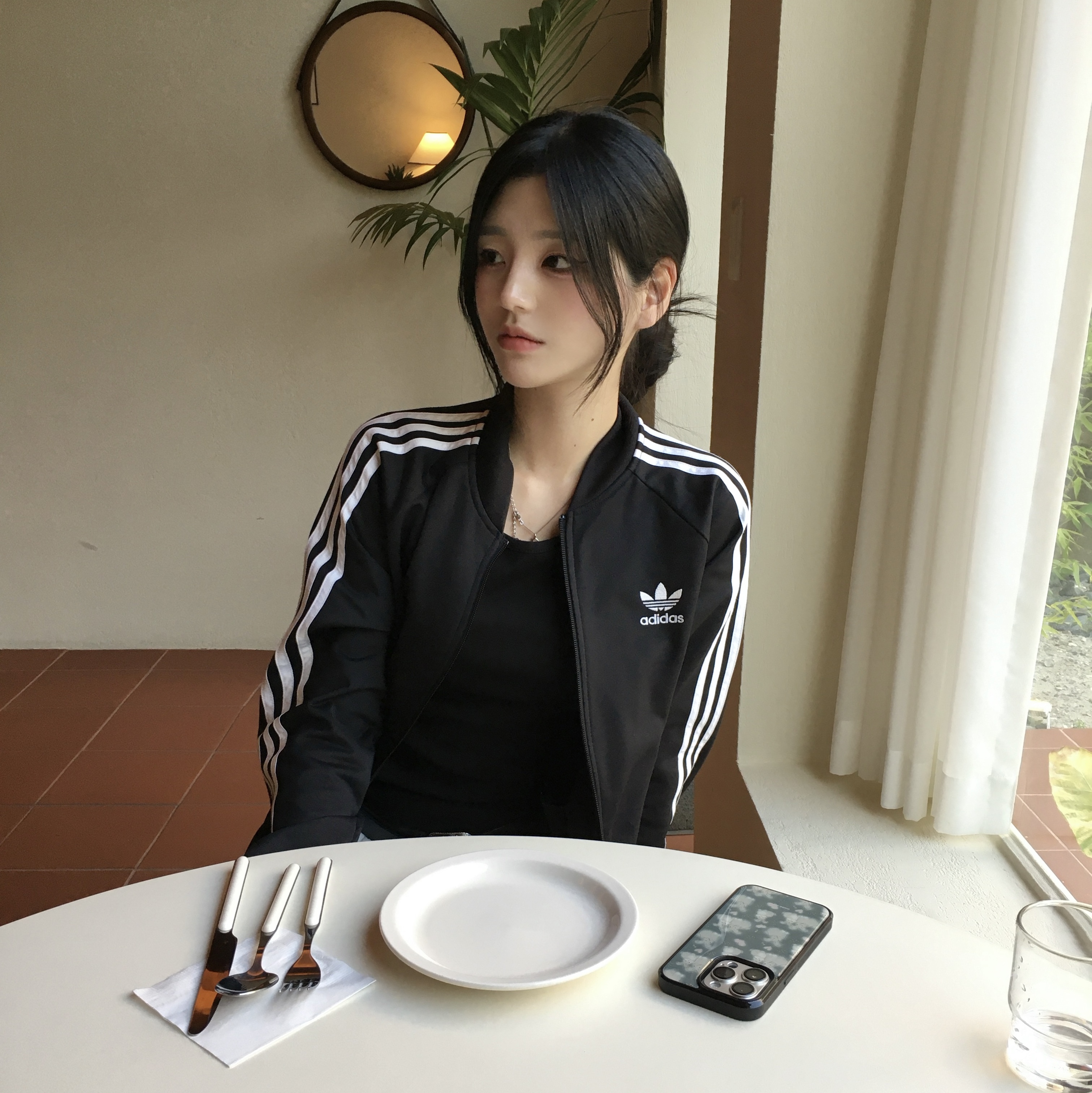 Adidas Adicolor Classic Beckenbauer Track Top Black - KR Sizing, Adidas Adicolor Classics Firebird Track Top Black - KR Sizing 착용 스타일 - 4