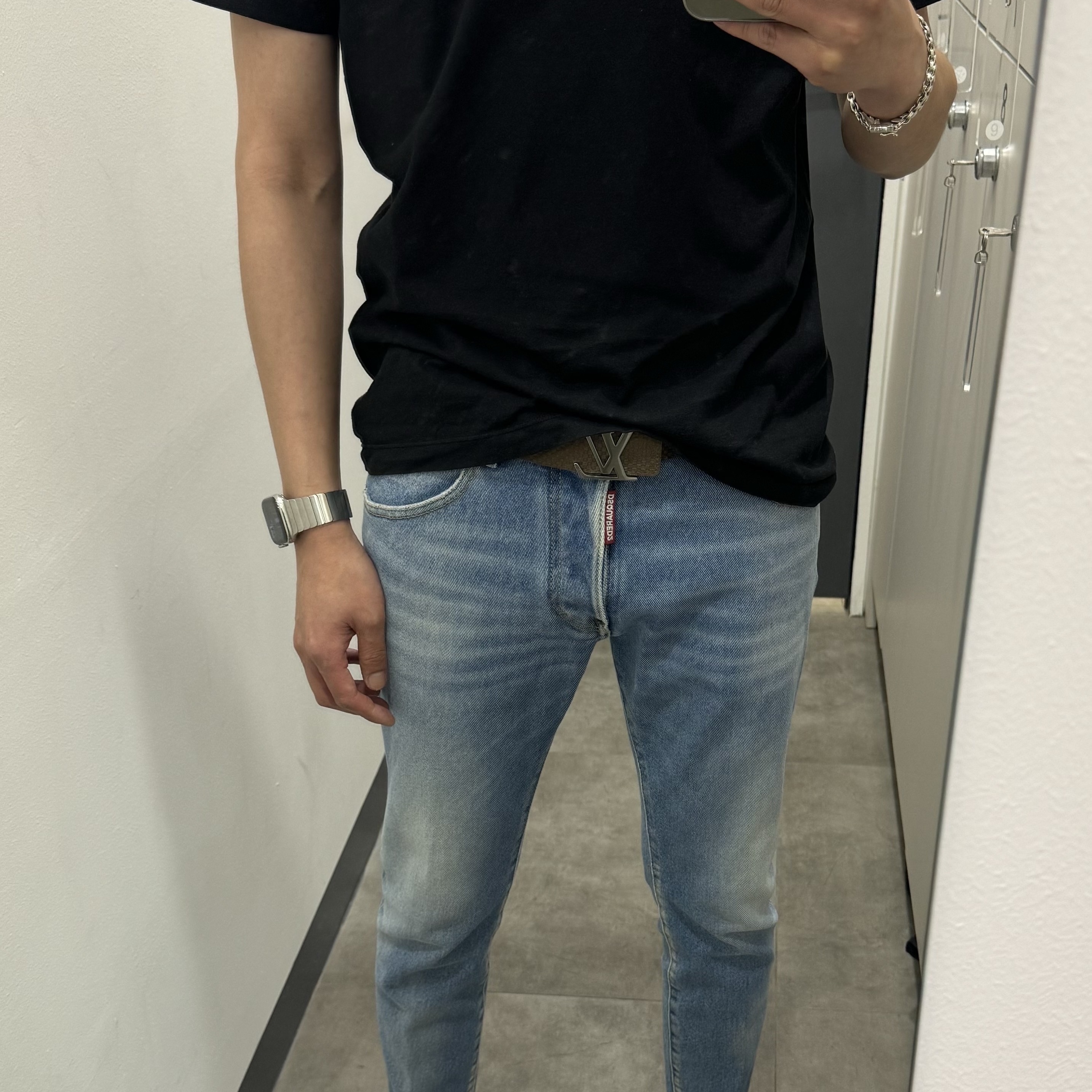 Stone Island 2NS91 Archivio T-Shirt Black - 24SS, (W) Maison Margiela Calfskin Replica Sneakers White 착용 스타일 - 1