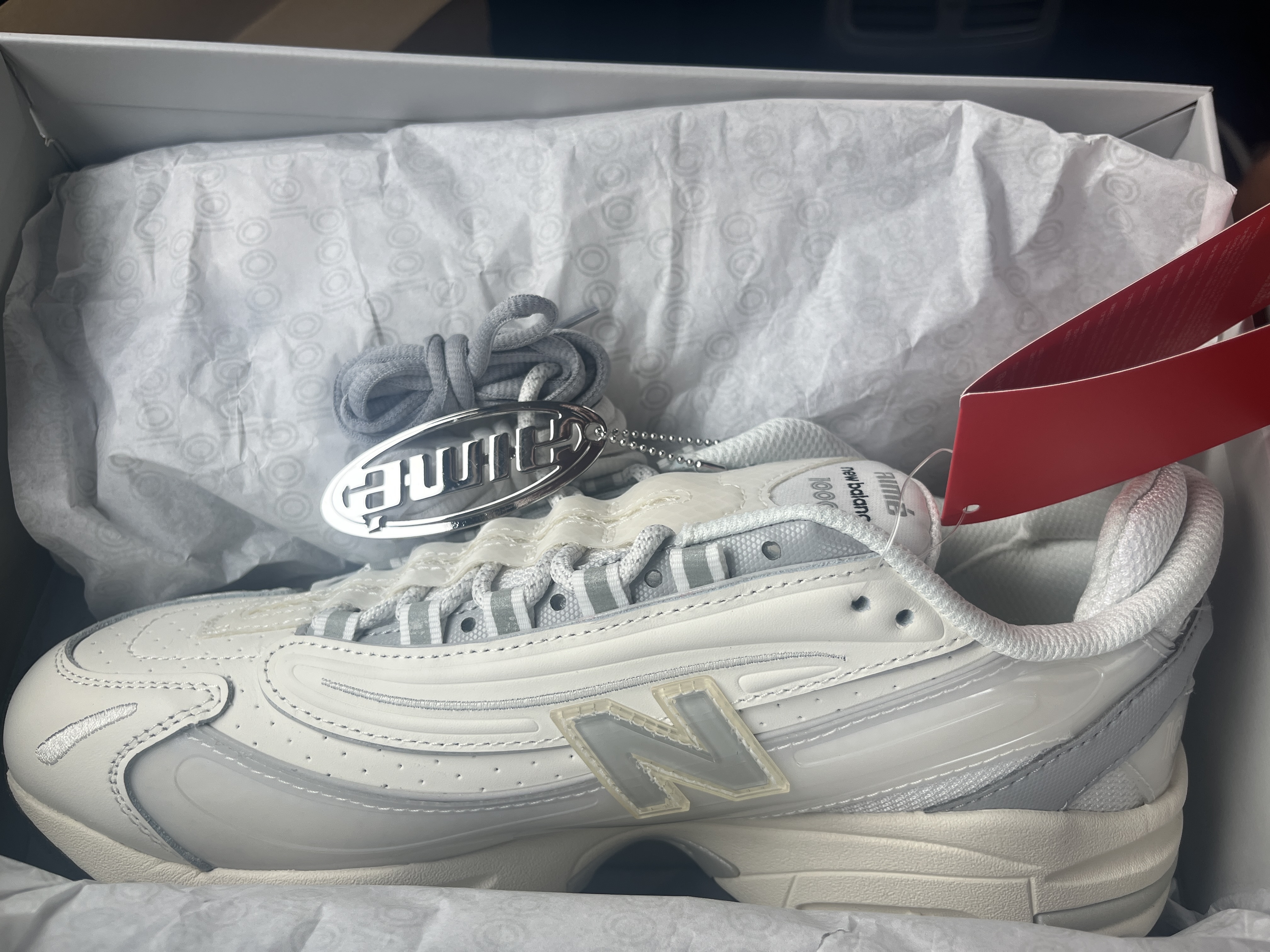 New Balance x Aime Leon Dore 1000 White 착용 스타일 - 1