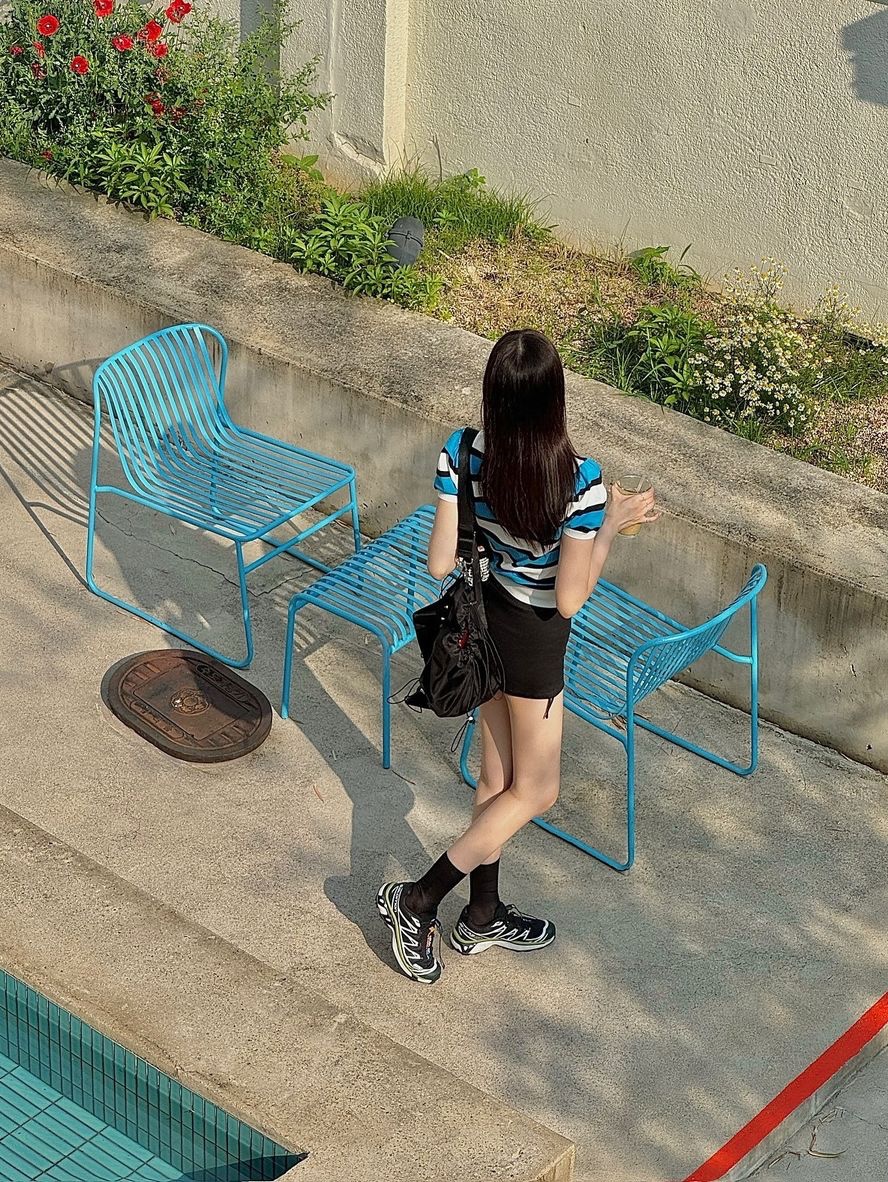Yieyie Eden Bag Glossy Black, Yieyie Eden Bag Ink Black 착용 스타일