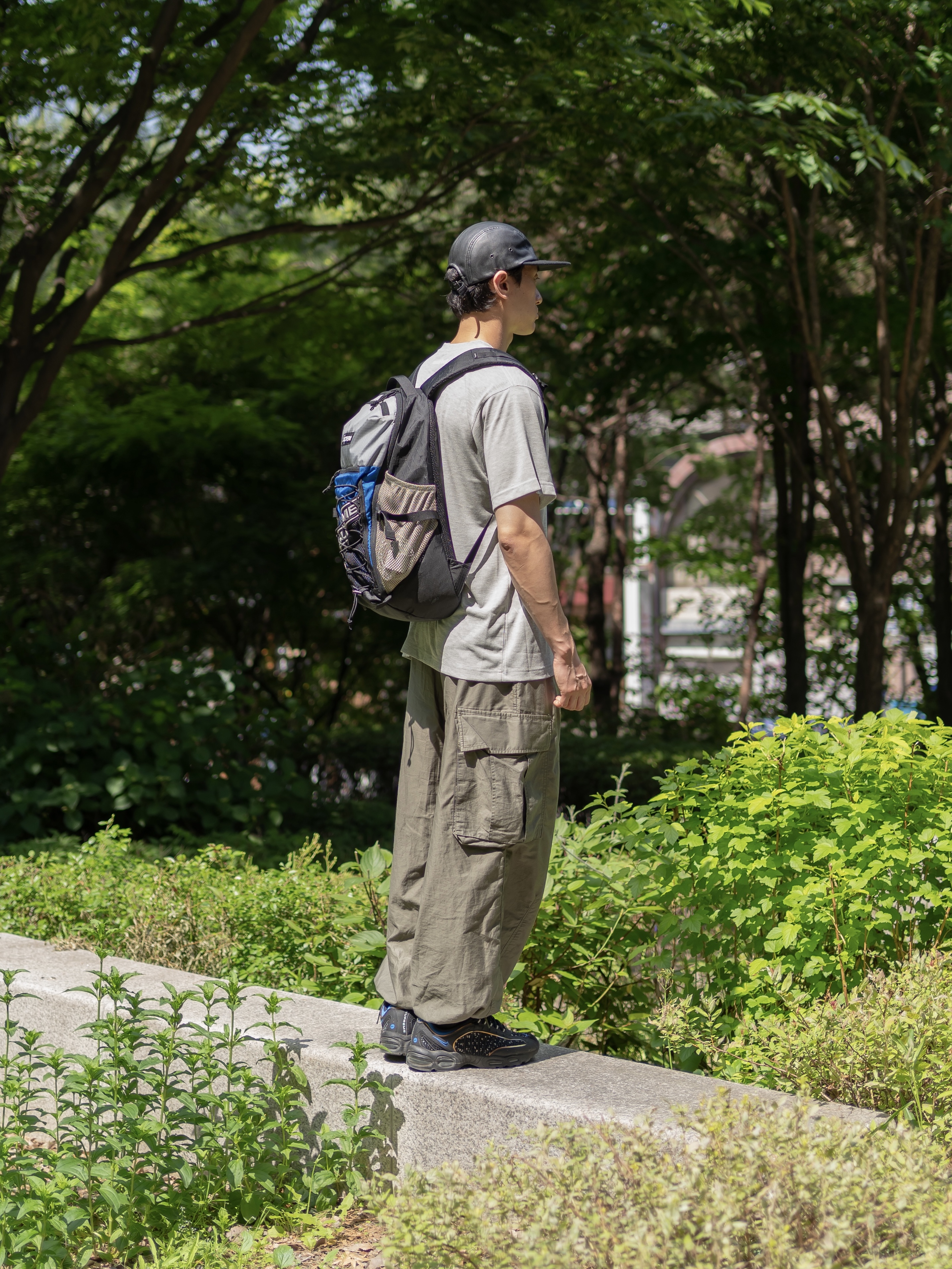Supreme Backpack Blue - 23FW 착용 스타일 - 4