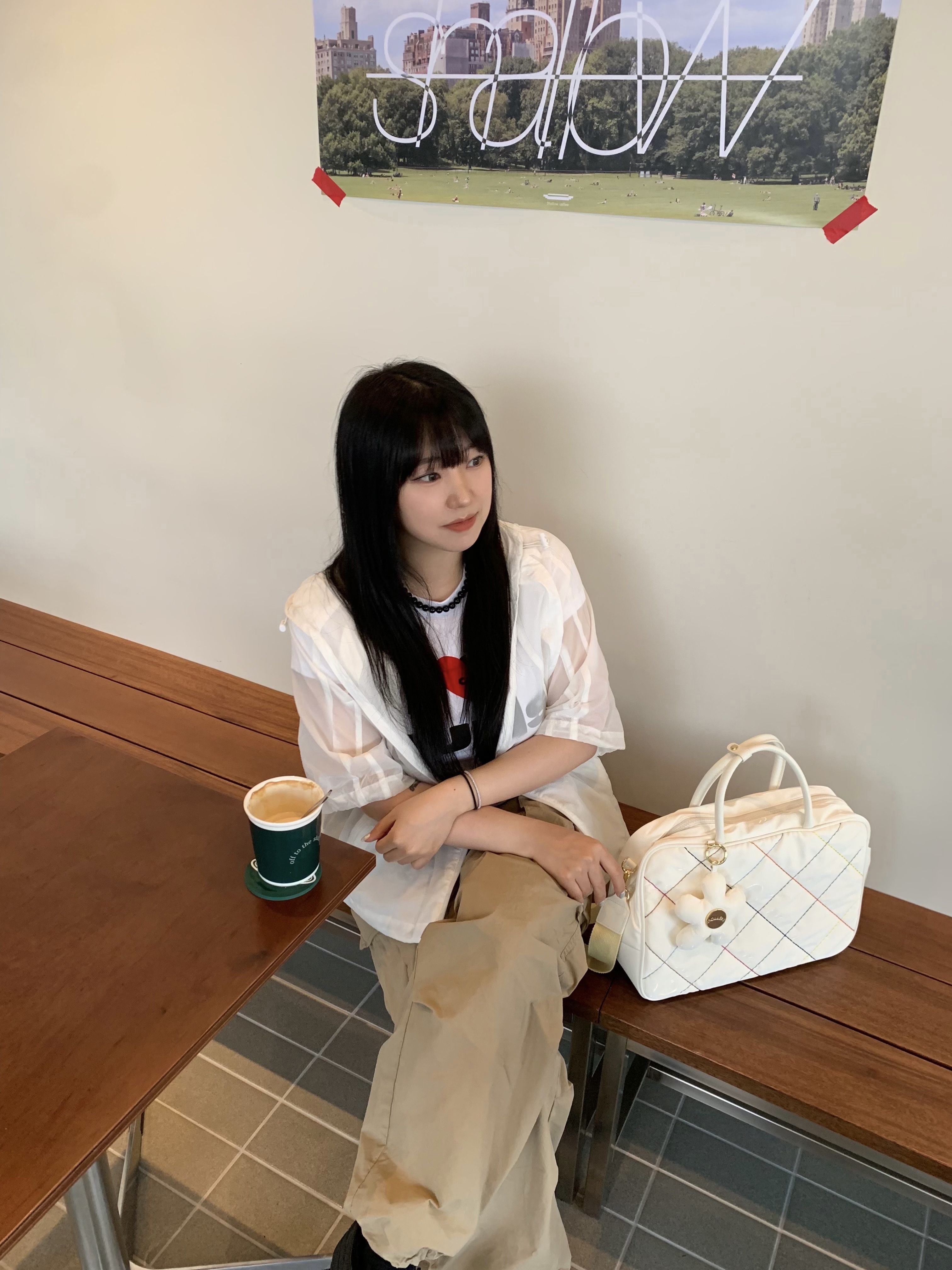 (W) Honsby Darling Harbour Black 착용 스타일 - 4
