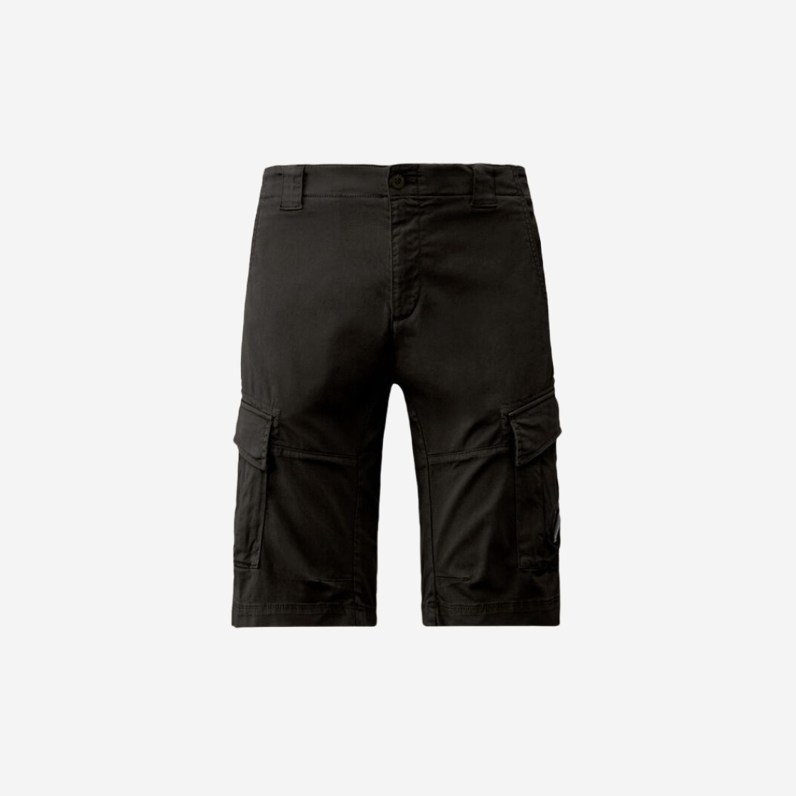 C.P. Company Stretch Sateen Cargo Shorts Black - 24SS 상세 이미지 1