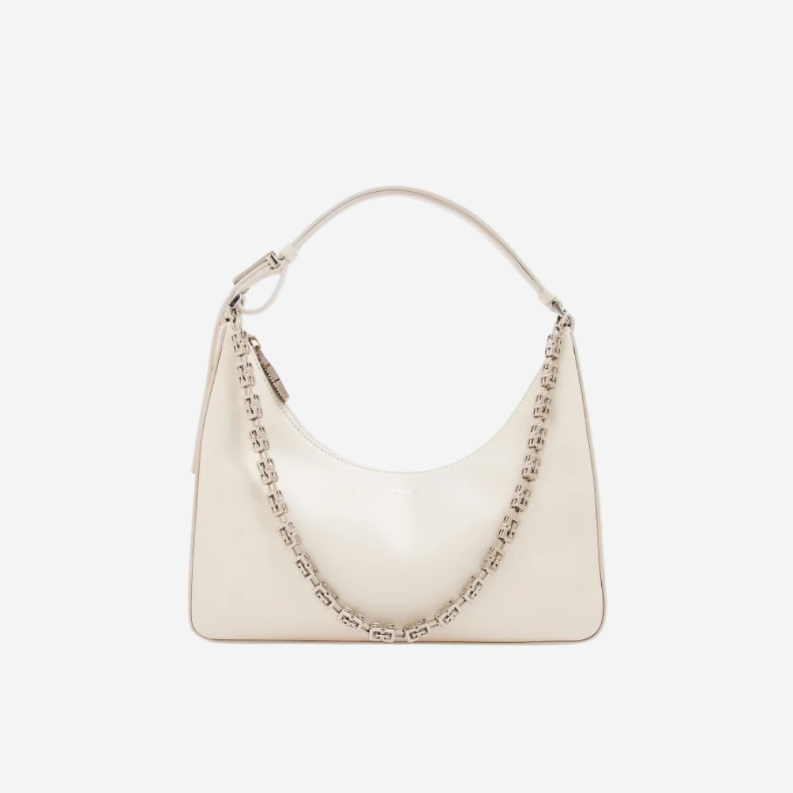 Givenchy Small Moon Cut Out Bag in Leather with Chain Ivory 상세 이미지 1