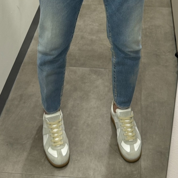 Stone Island 2NS91 Archivio T-Shirt Black - 24SS, (W) Maison Margiela Calfskin Replica Sneakers White 착용 스타일 - 2