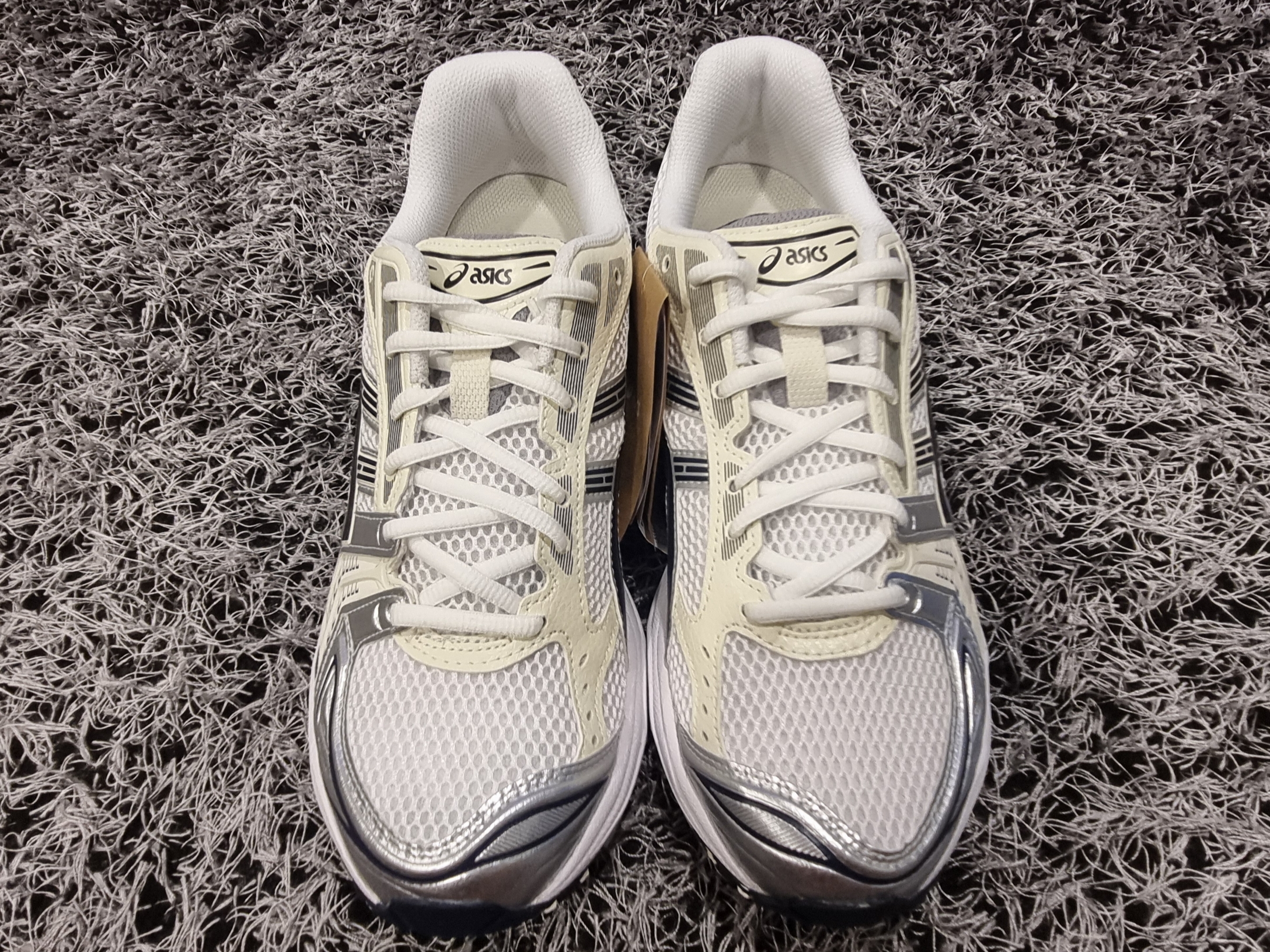 (W) Asics Gel-Kayano 14 White Midnight 착용 스타일 - 4