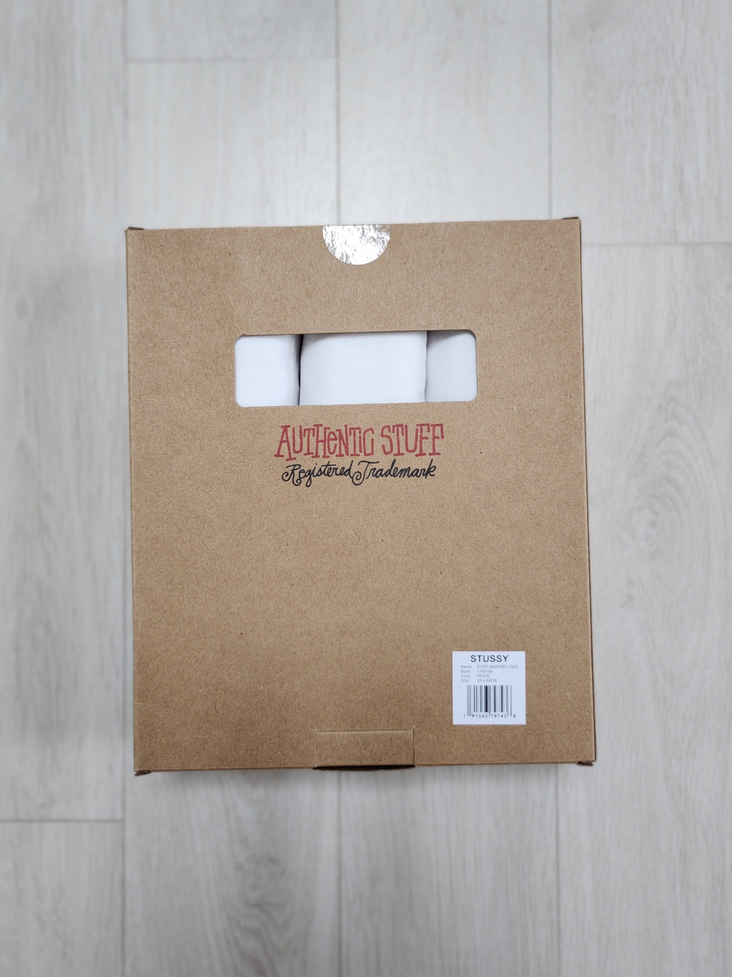 Stussy Undershirt White (3 Pack) 착용 스타일 - 1