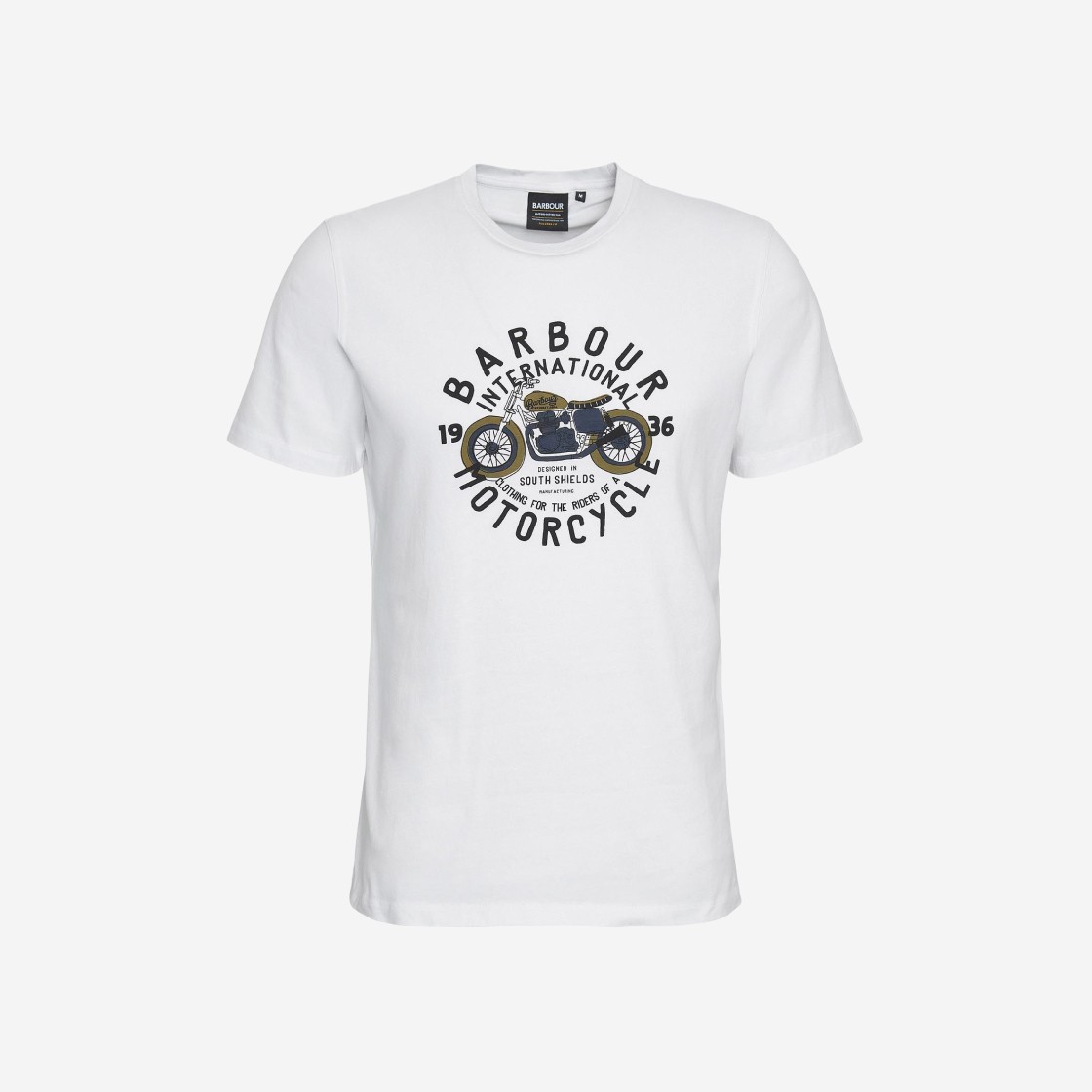 Barbour Spirit Graphic T-Shirt Whisper White 상세 이미지 1