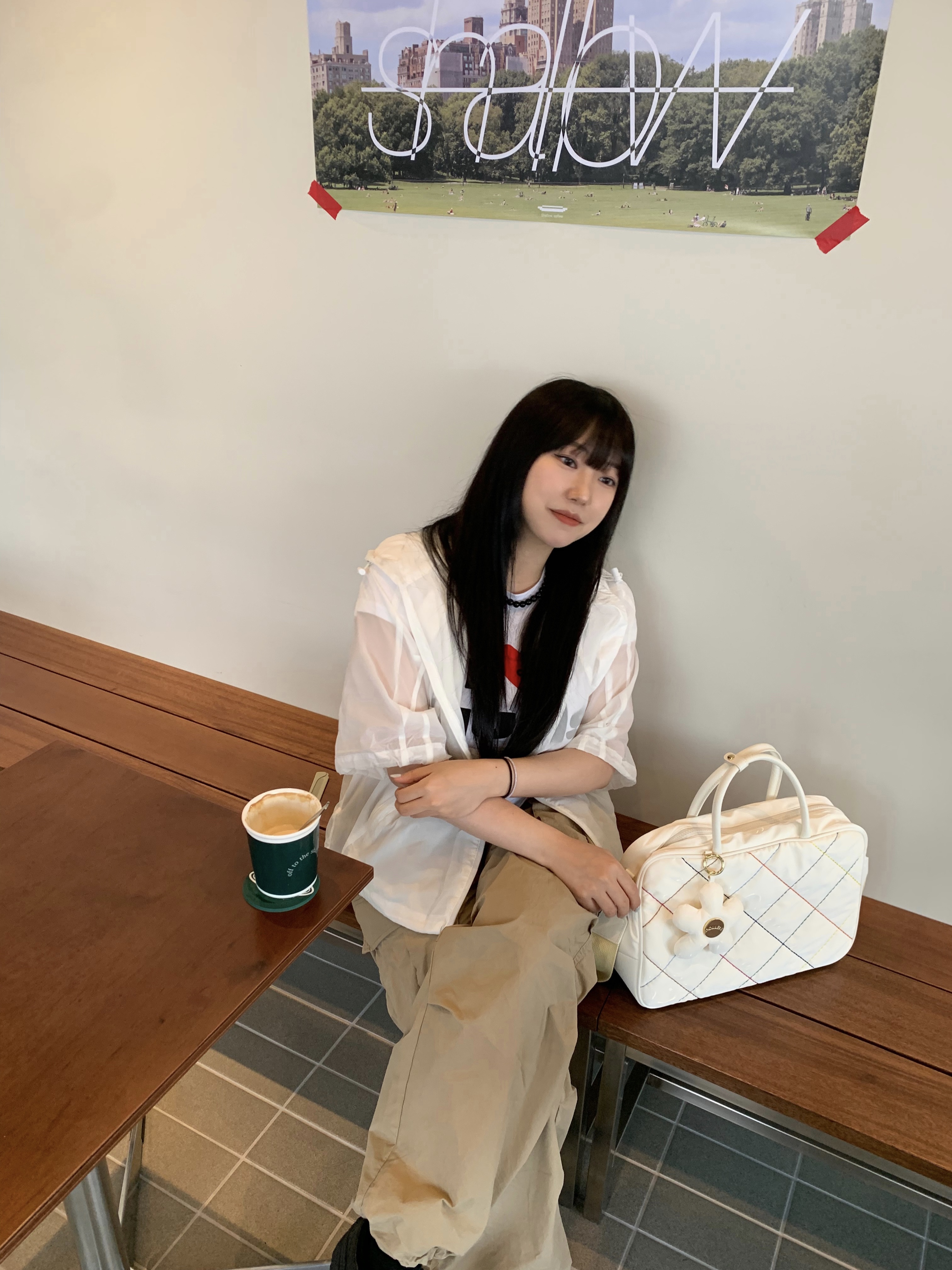 (W) Honsby Darling Harbour Black 착용 스타일 - 3